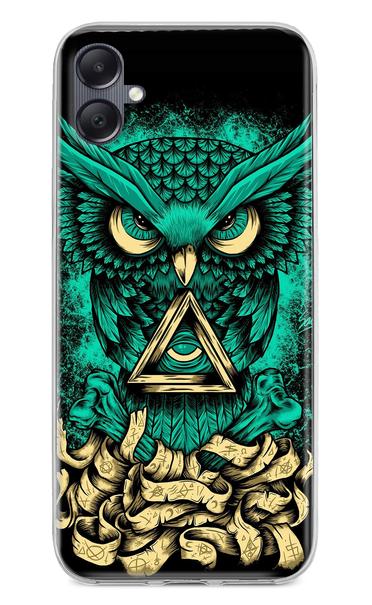 Green Owl Samsung A05 Back Cover