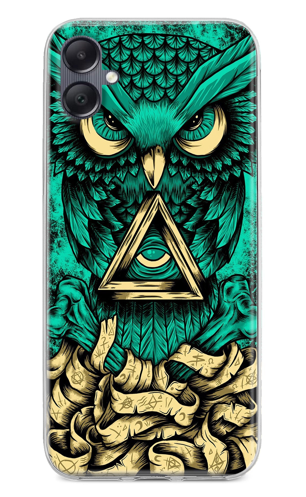 Green Owl Samsung A05 Back Cover