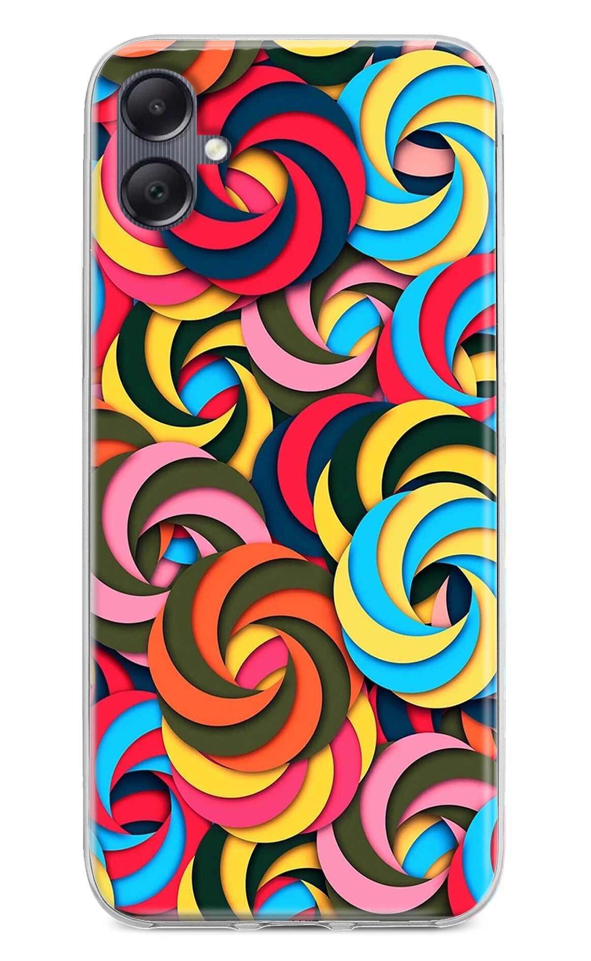 Spiral Pattern Samsung A05 Back Cover