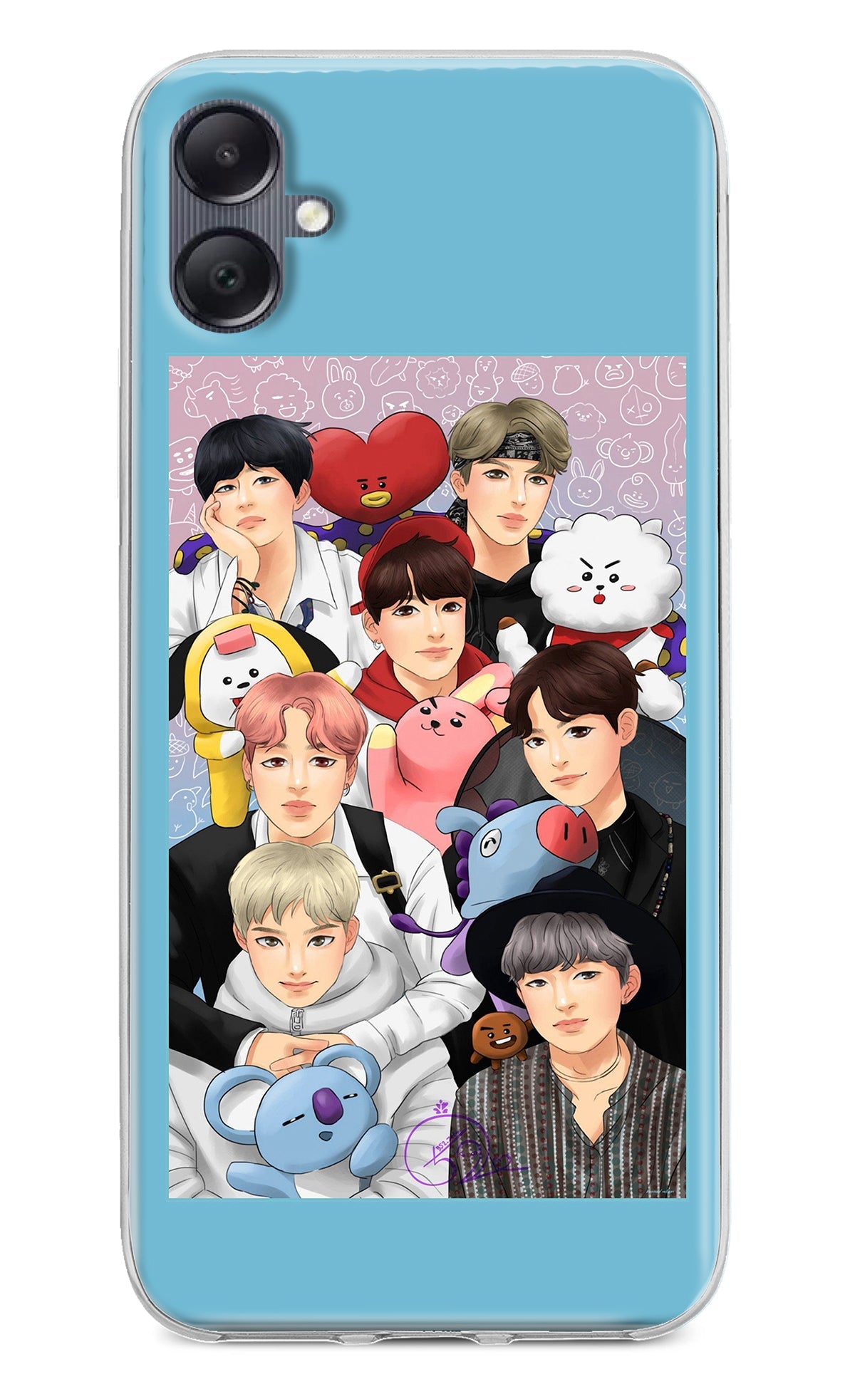 BTS with animals Samsung A05 Back Cover