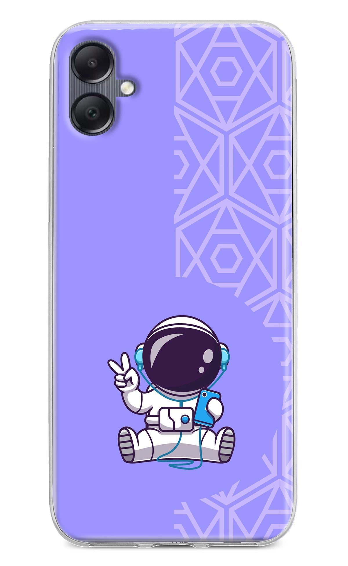 Cute Astronaut Chilling Samsung A05 Back Cover