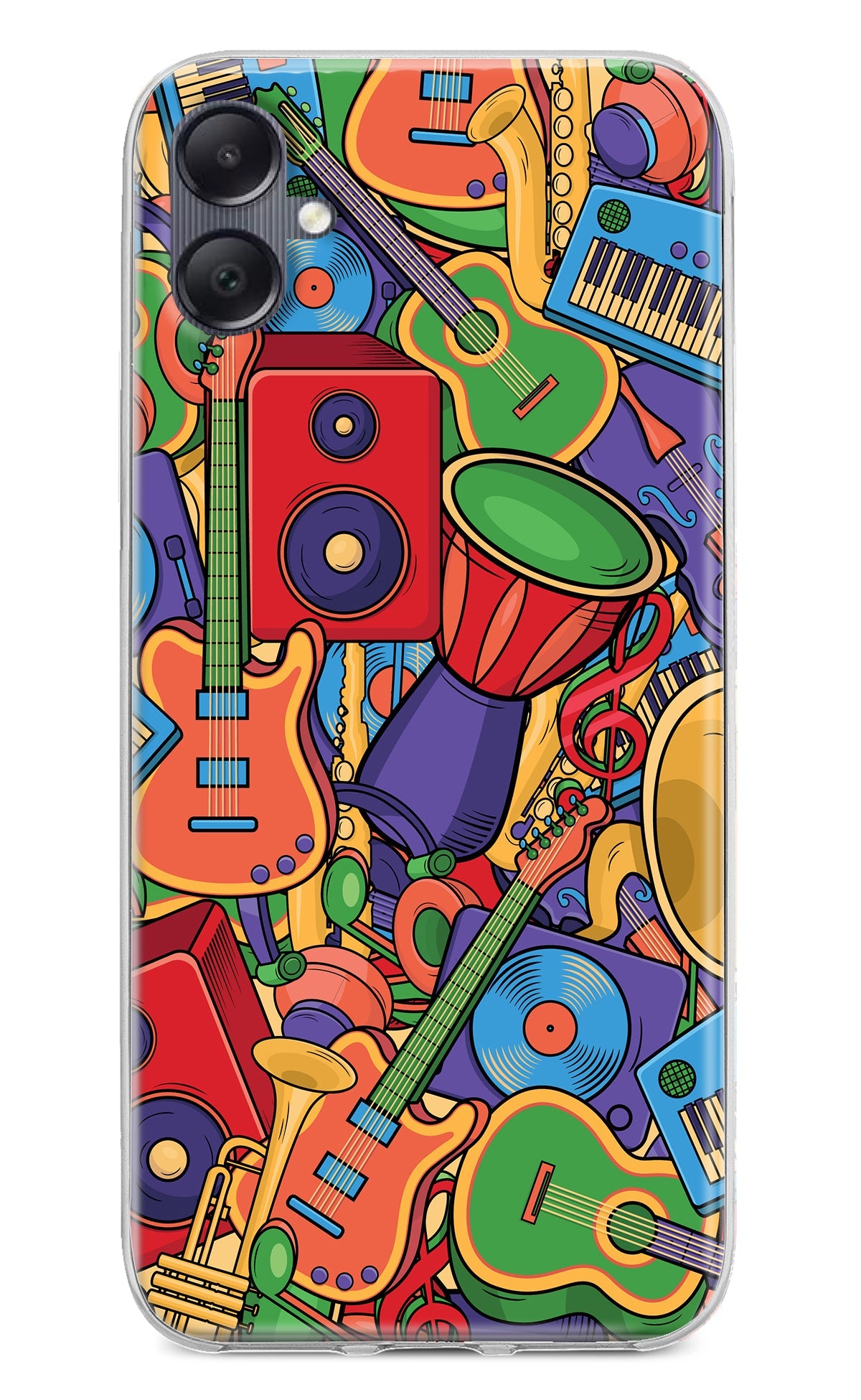 Music Instrument Doodle Samsung A05 Back Cover