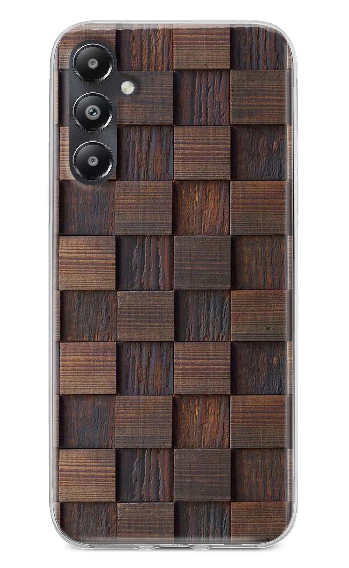 Wooden Cube Design Samsung A05s Back Cover