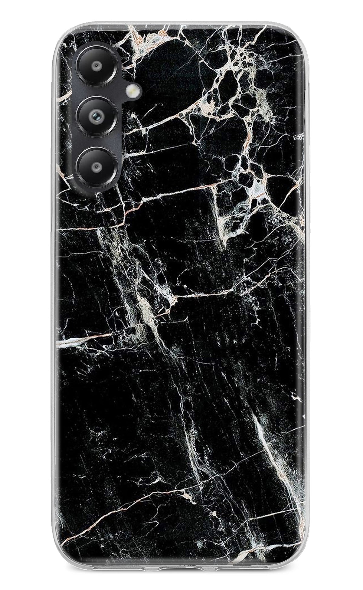 Black Marble Texture Samsung A05s Back Cover