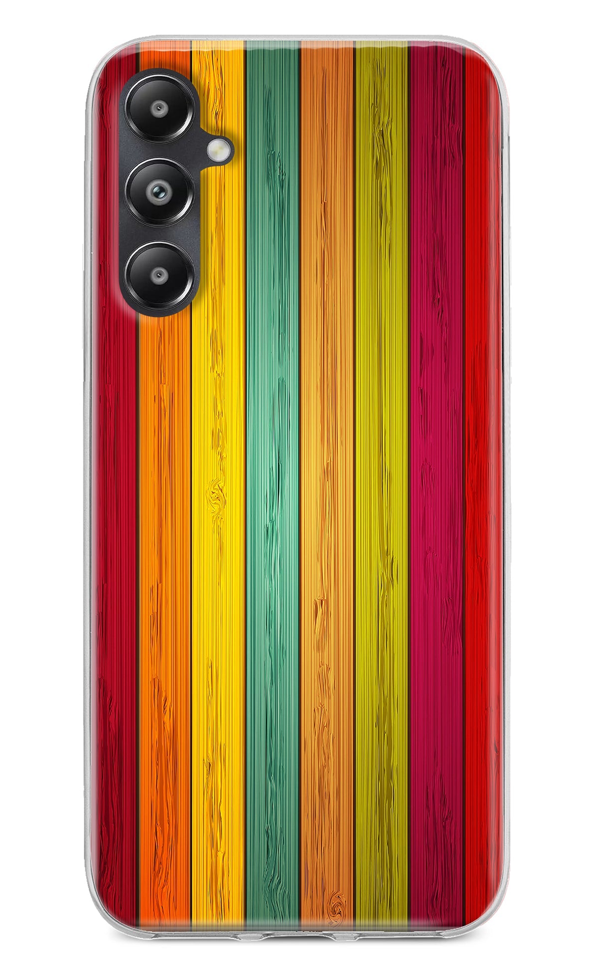 Multicolor Wooden Samsung A05s Back Cover