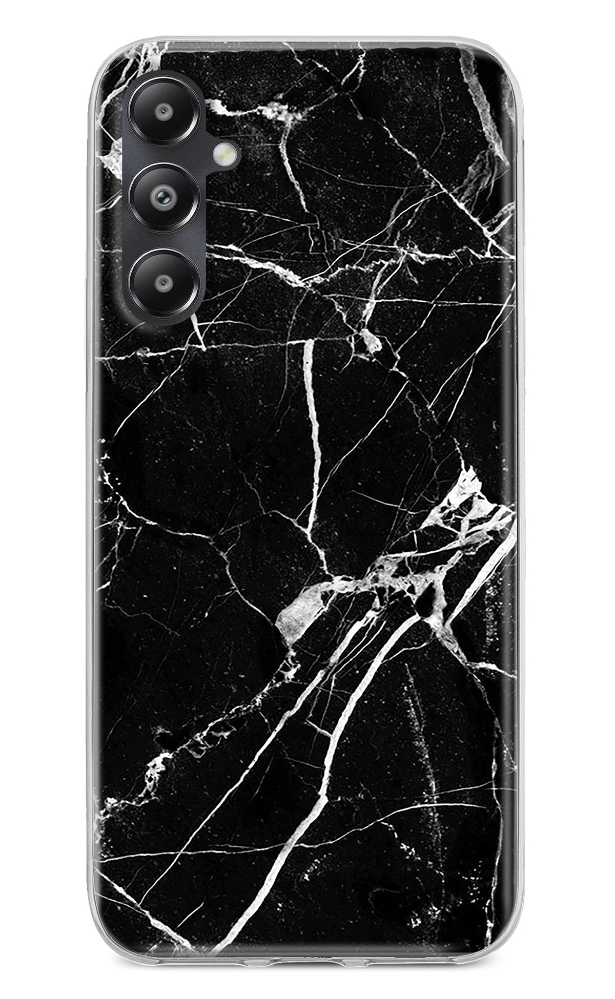 Black Marble Pattern Samsung A05s Back Cover