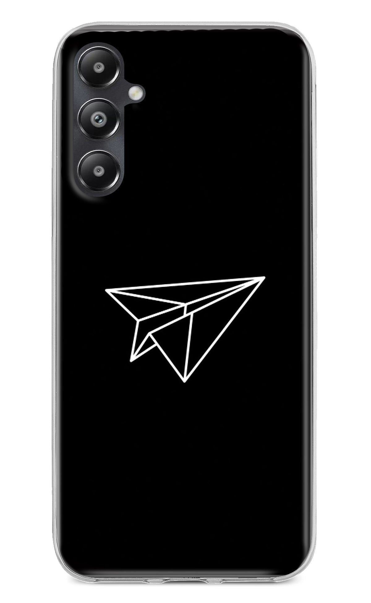 Paper Plane White Samsung A05s Back Cover