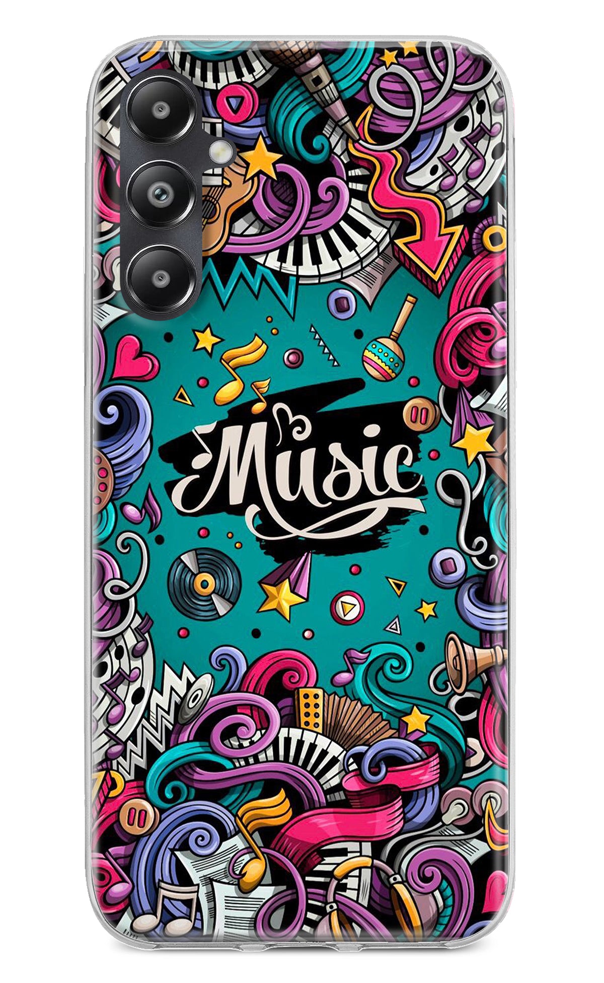 Music Graffiti Samsung A05s Back Cover