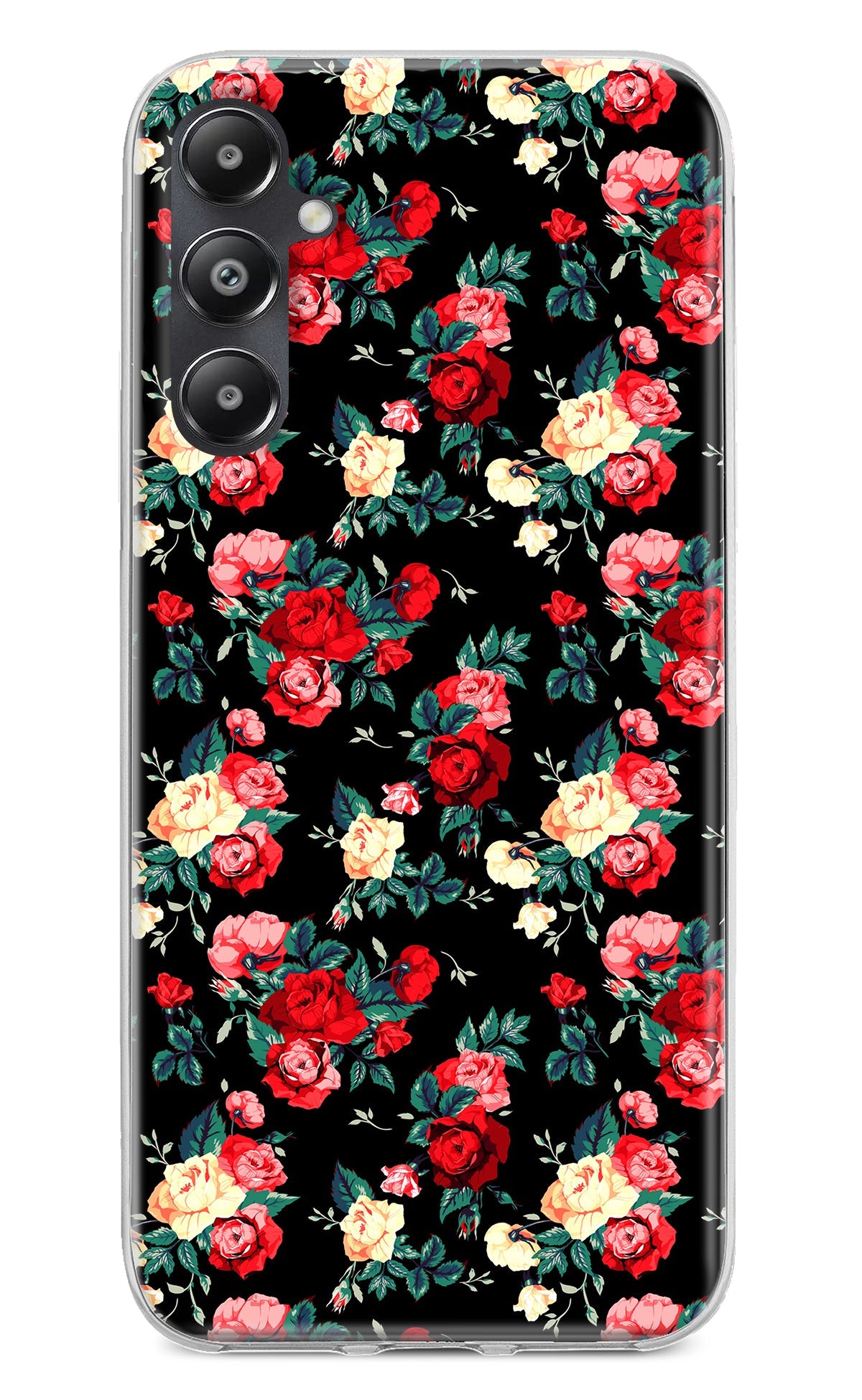 Rose Pattern Samsung A05s Back Cover