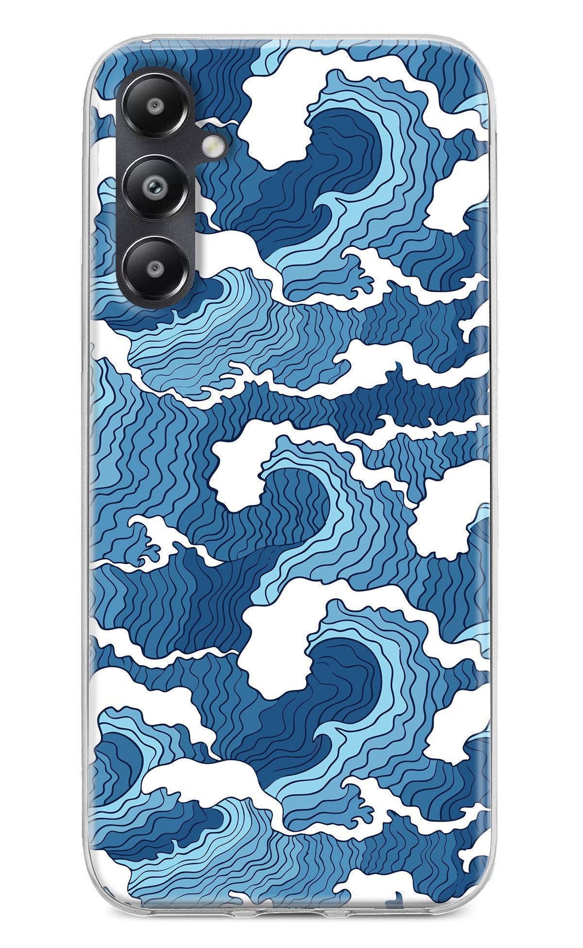 Blue Waves Samsung A05s Back Cover