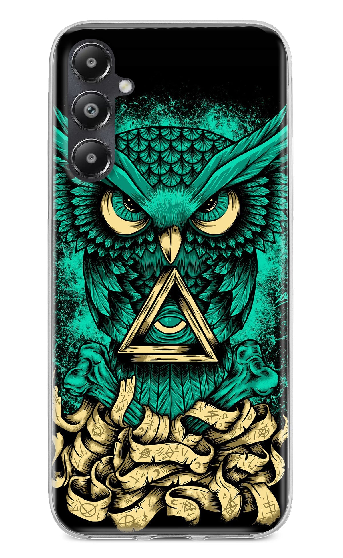 Green Owl Samsung A05s Back Cover