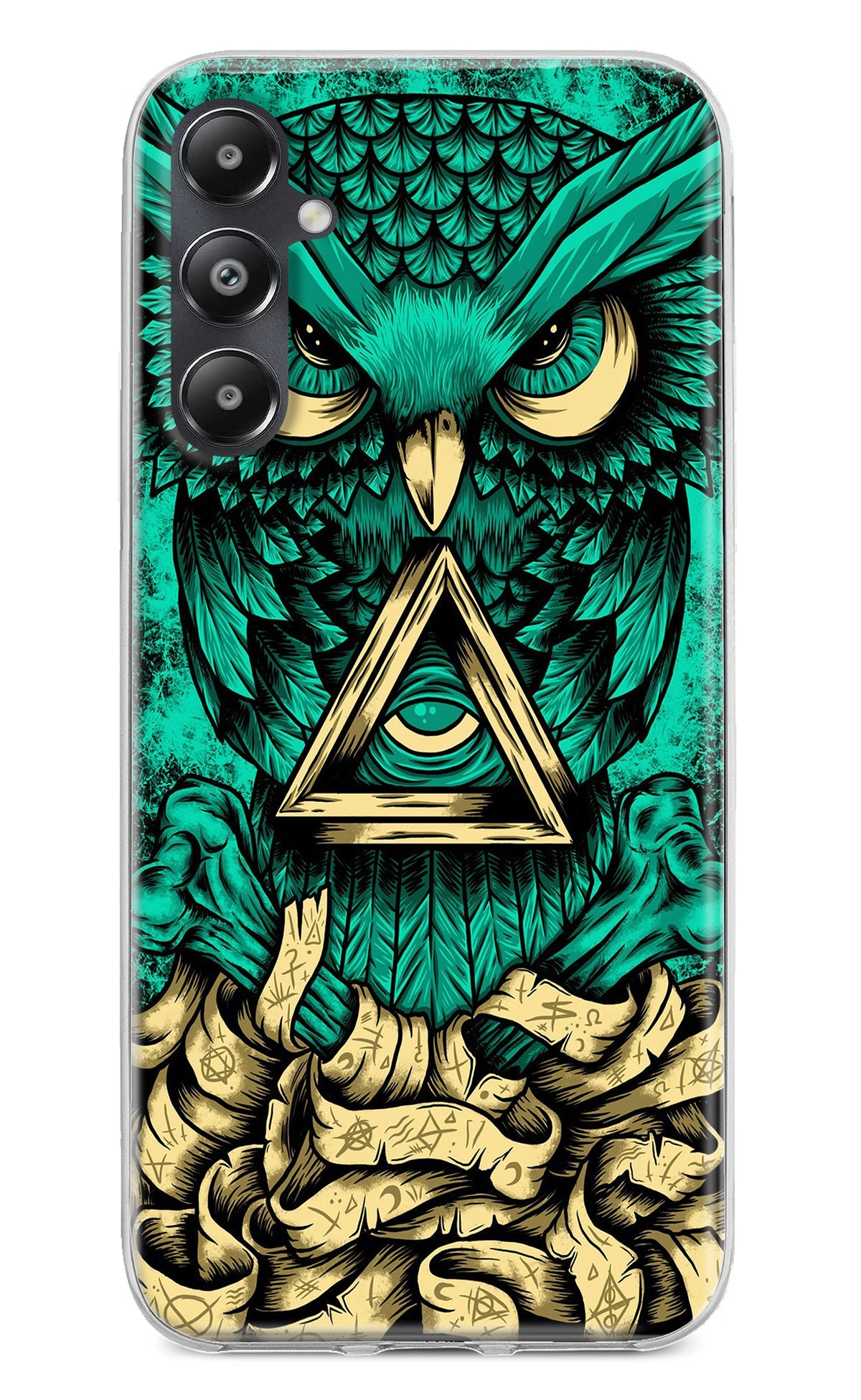 Green Owl Samsung A05s Back Cover