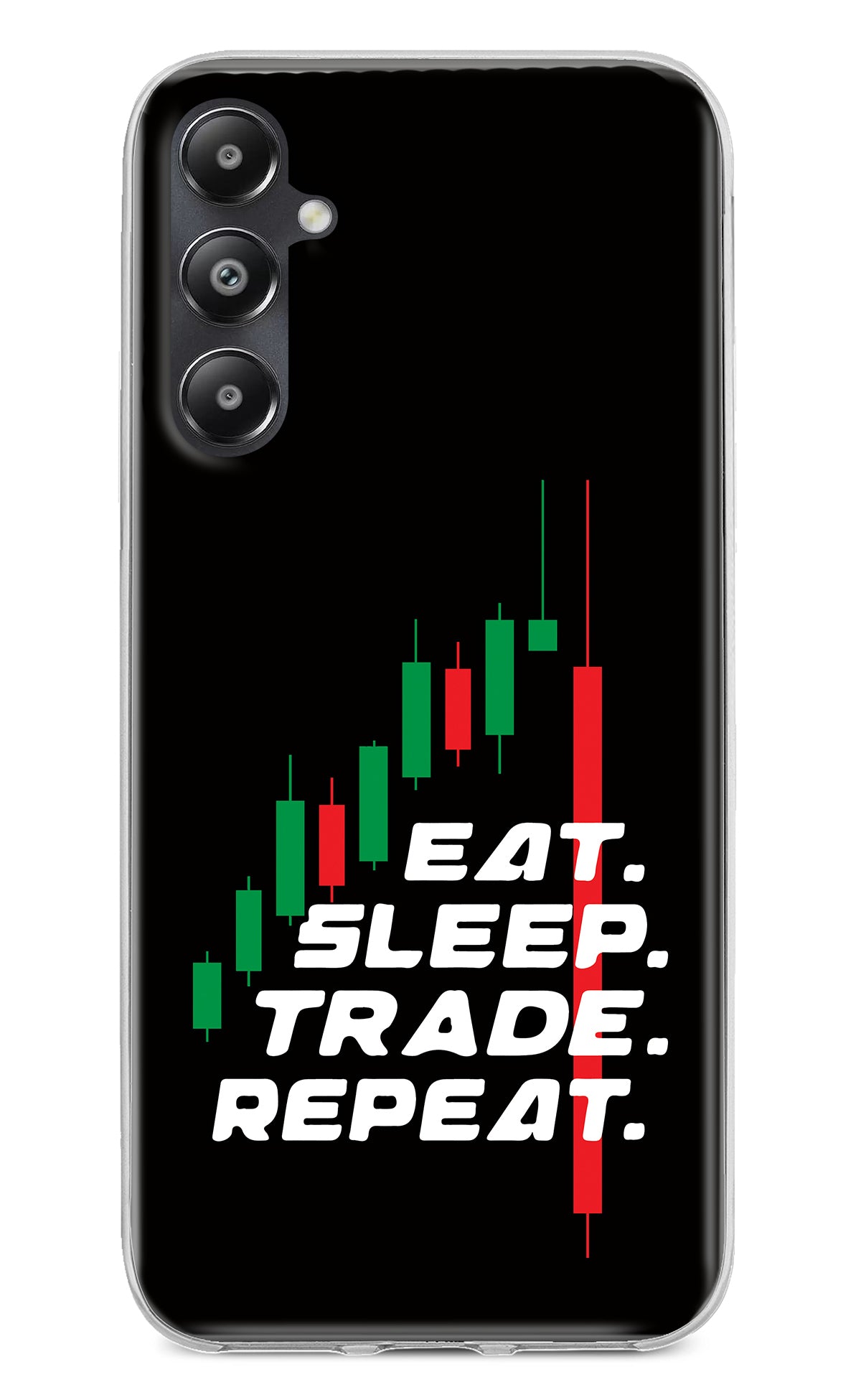 Eat Sleep Trade Repeat Samsung A05s Back Cover