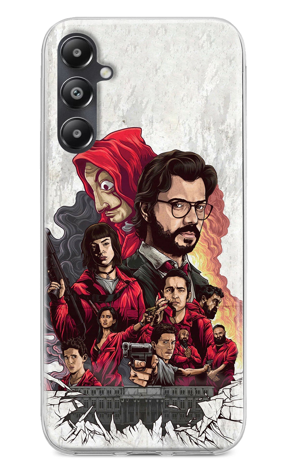 Money Heist Artwork Samsung A05s Back Cover