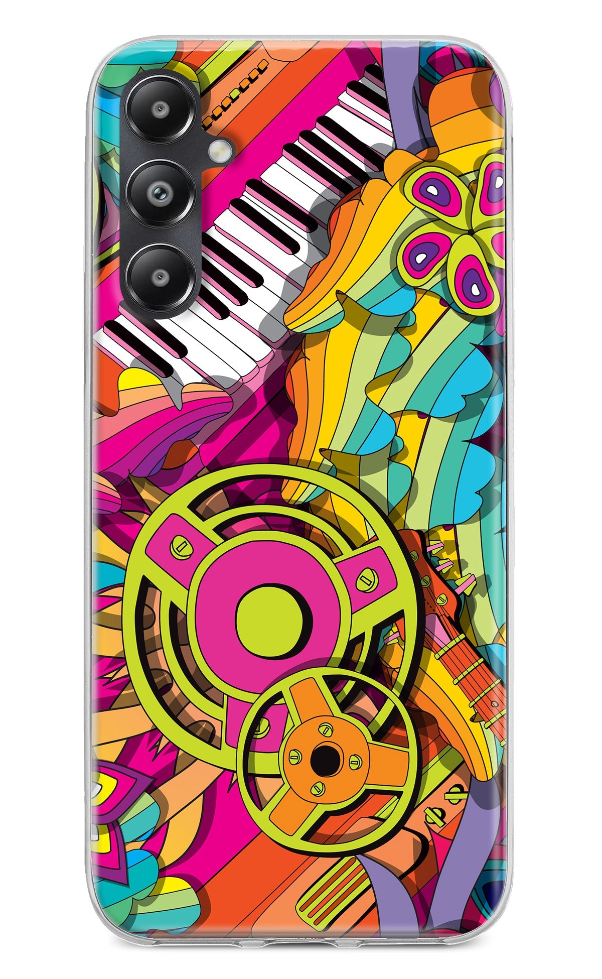 Music Doodle Samsung A05s Back Cover