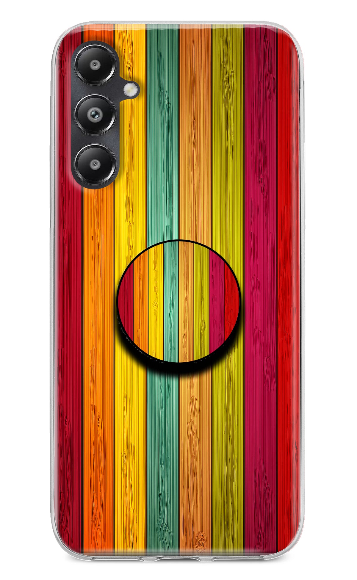 Multicolor Wooden Samsung A05s Pop Case