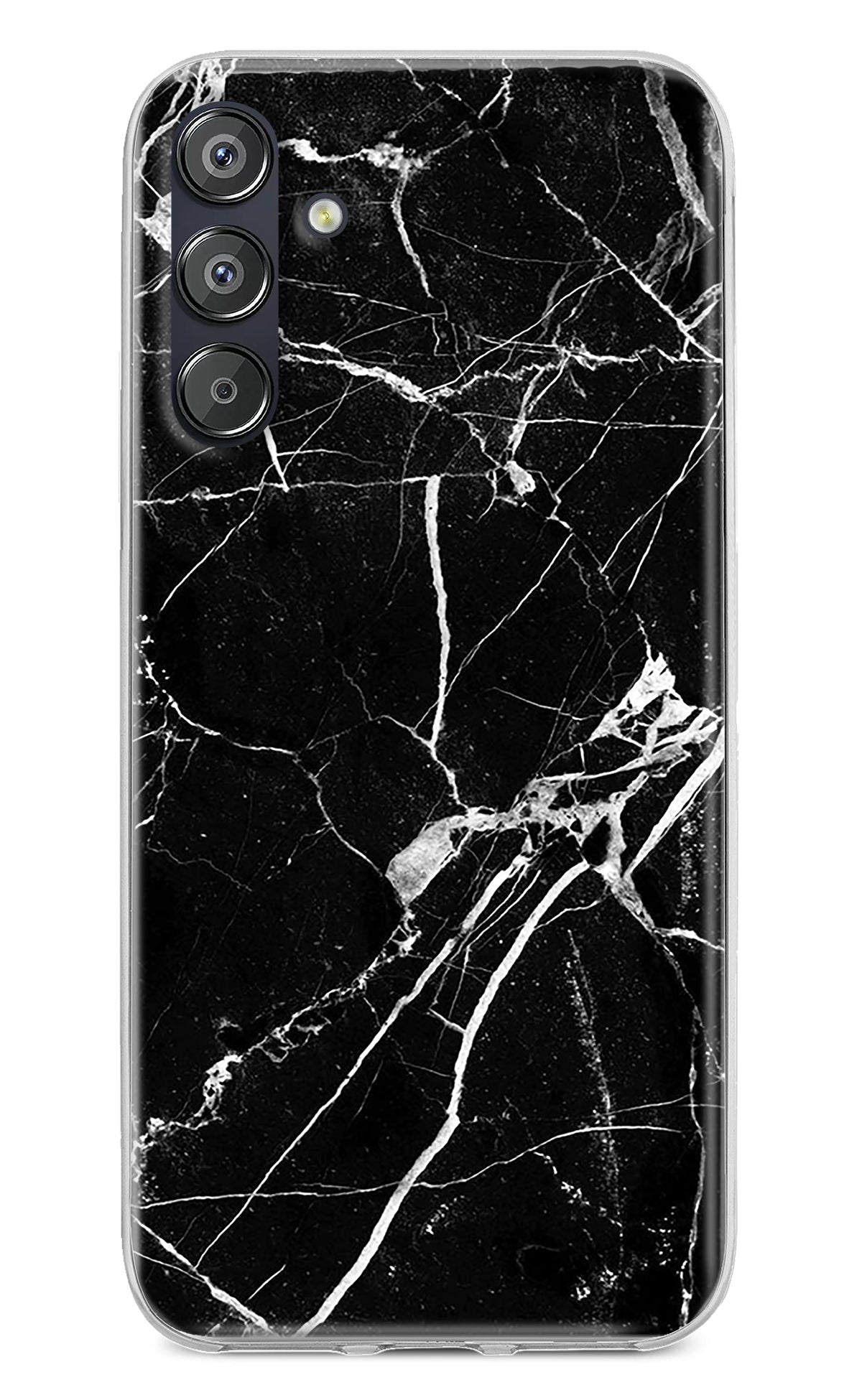 Black Marble Pattern Samsung F15 5G Back Cover