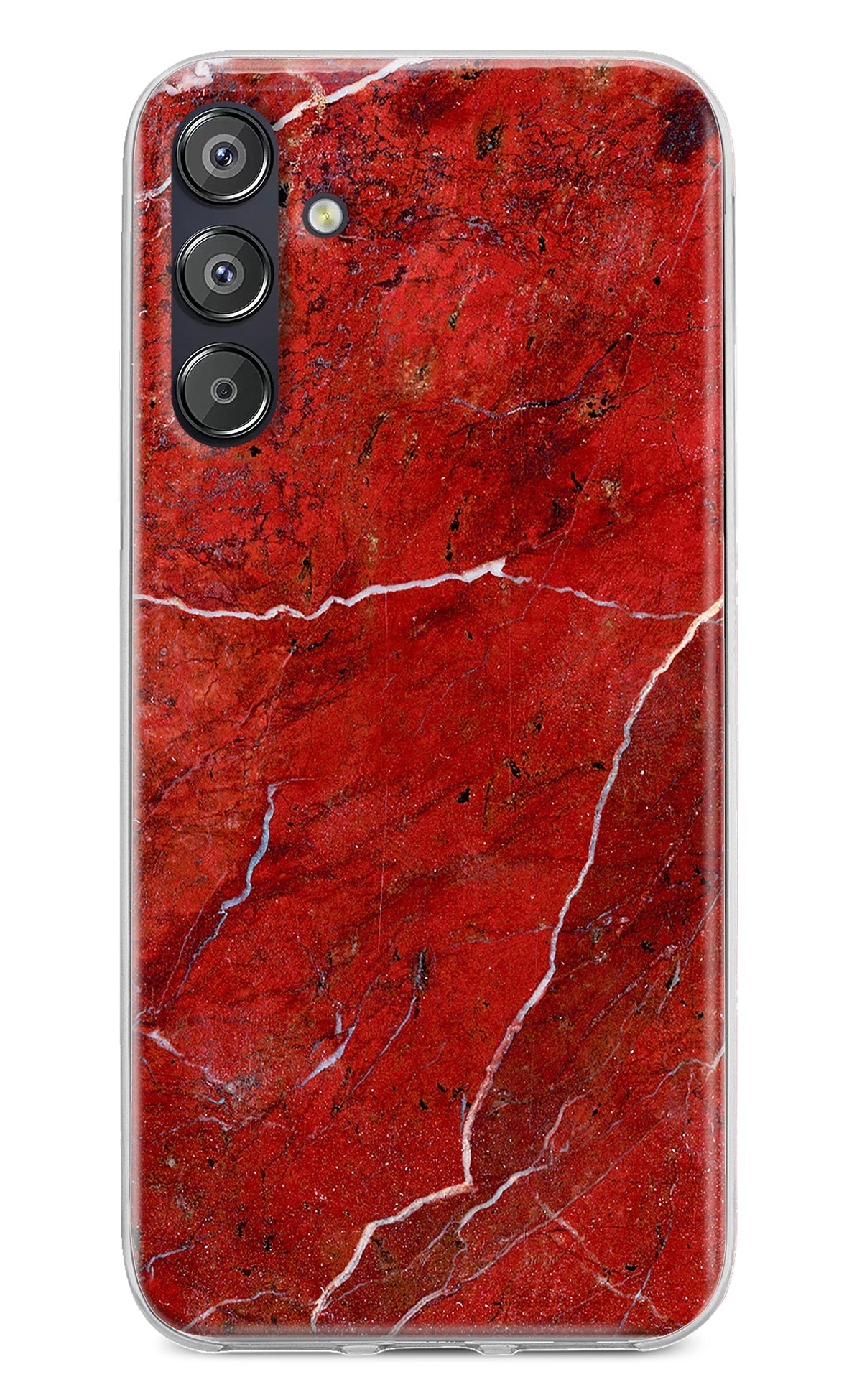 Red Marble Design Samsung F15 5G Back Cover