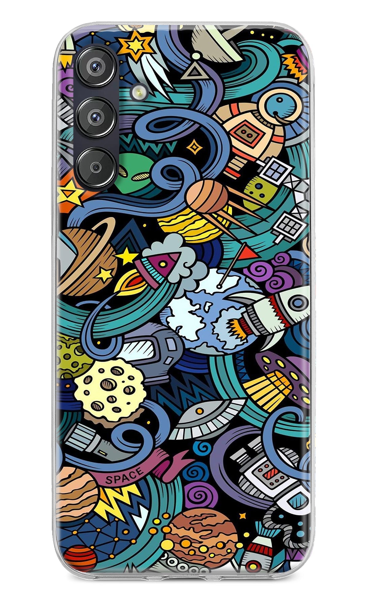 Space Abstract Samsung F15 5G Back Cover