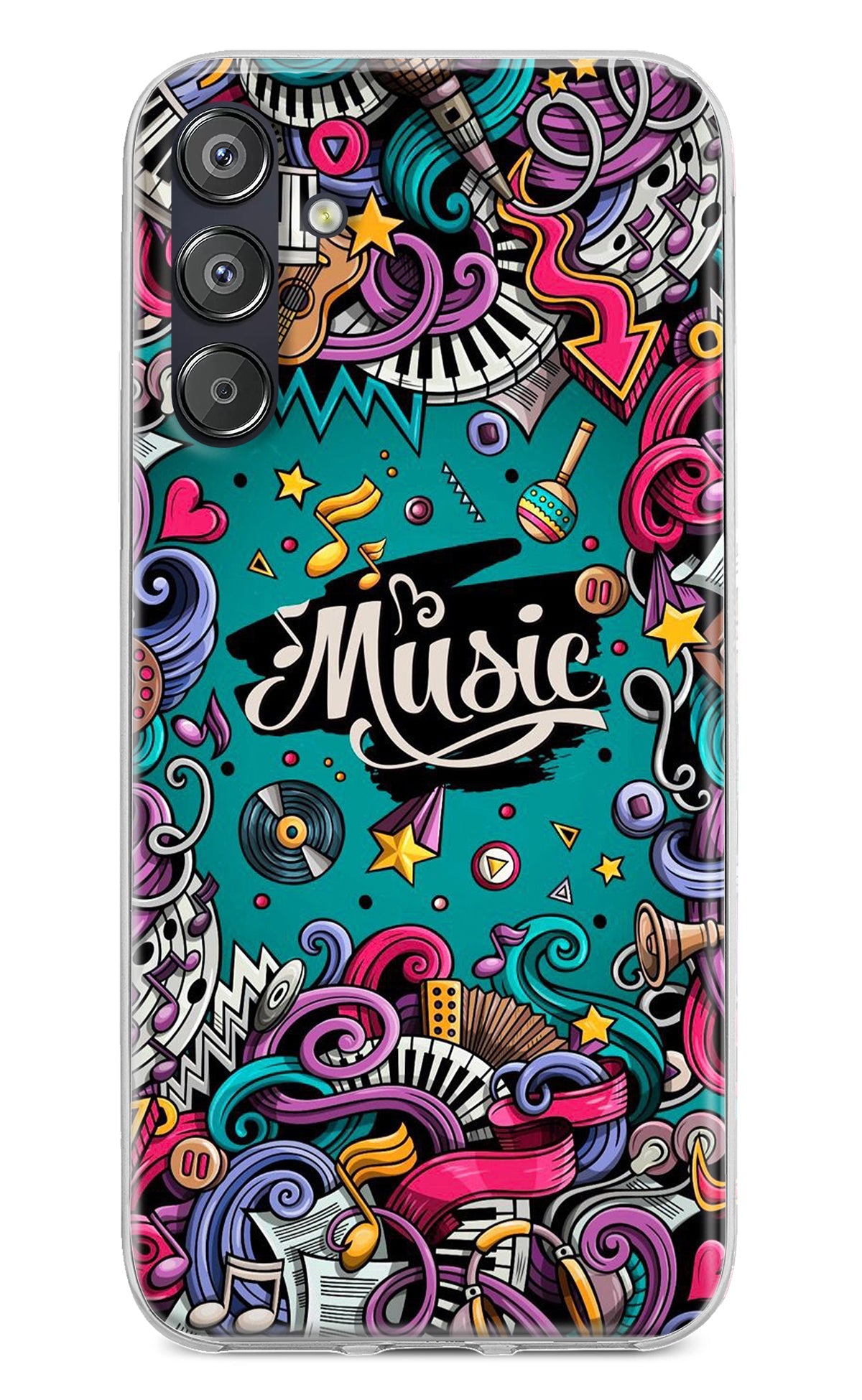 Music Graffiti Samsung F15 5G Back Cover