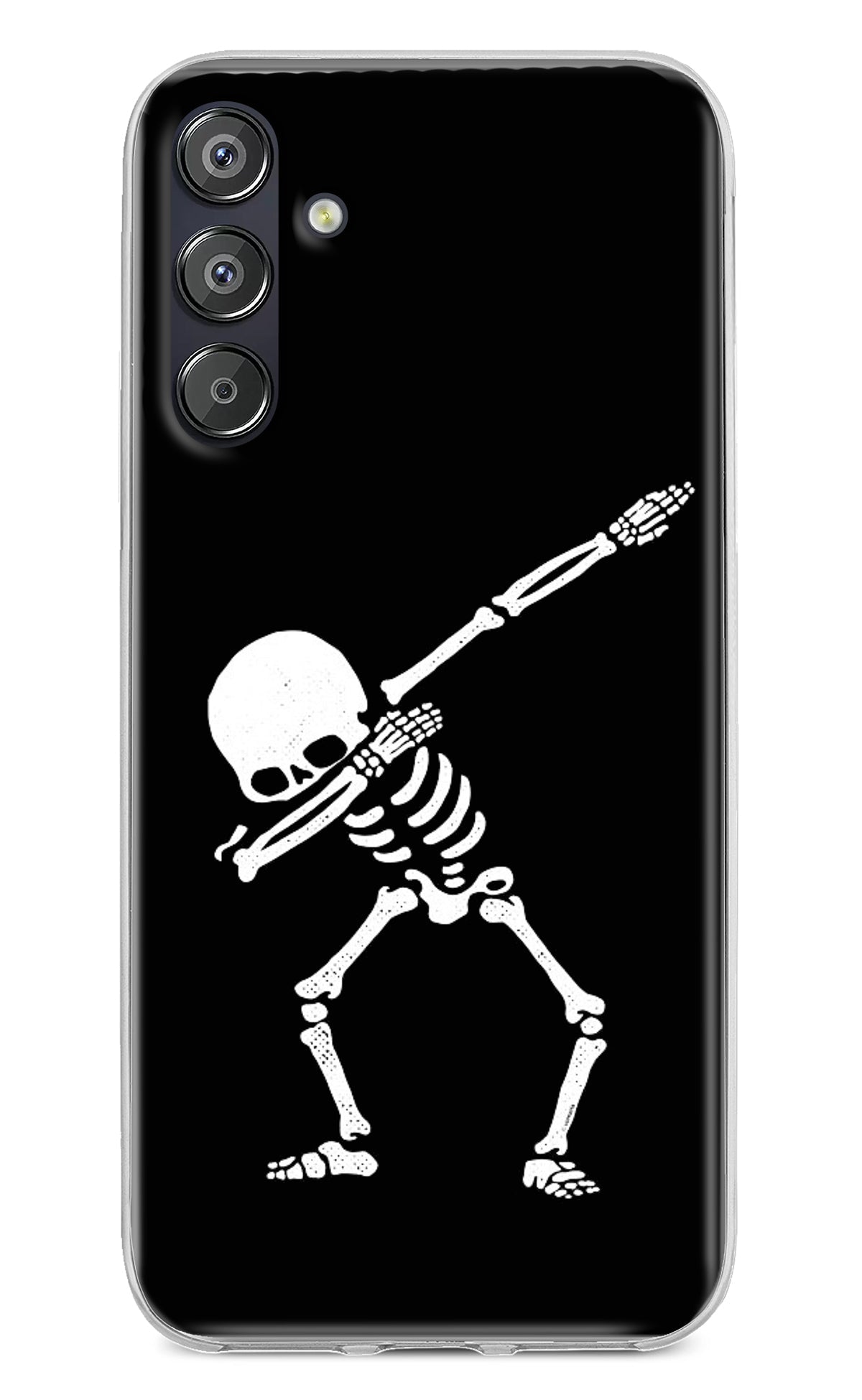 Dabbing Skeleton Art Samsung F15 5G Back Cover