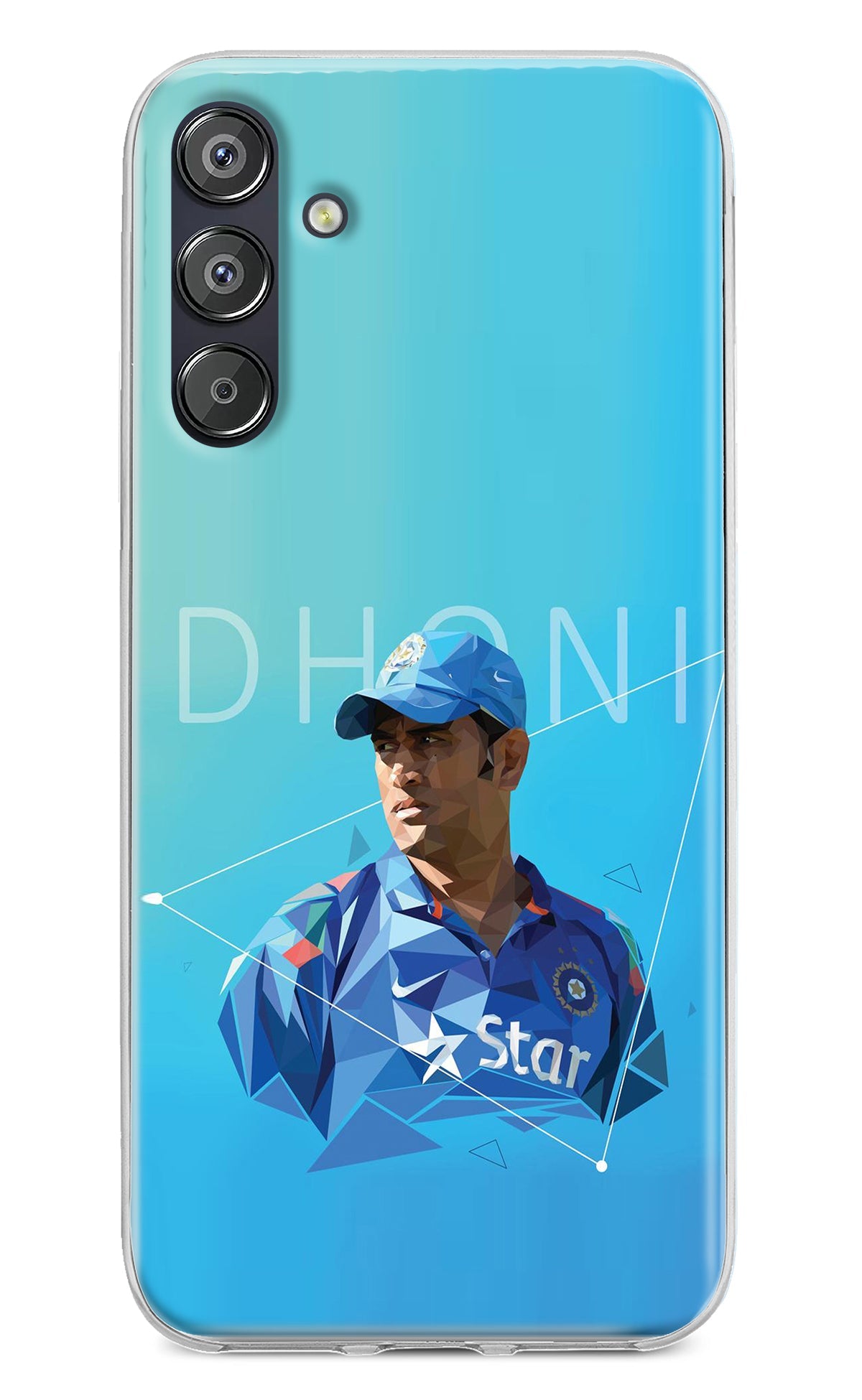 Dhoni Artwork Samsung F15 5G Back Cover