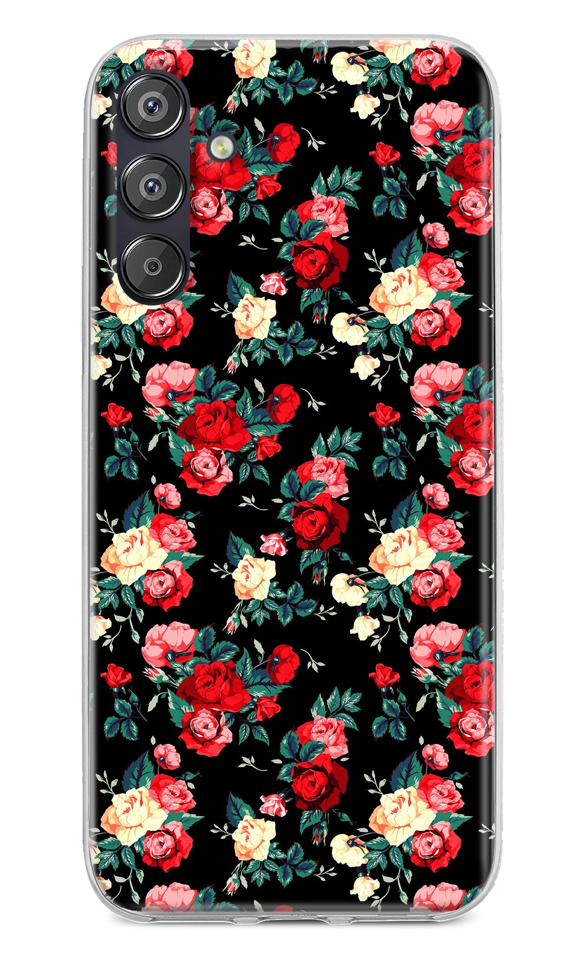 Rose Pattern Samsung F15 5G Back Cover