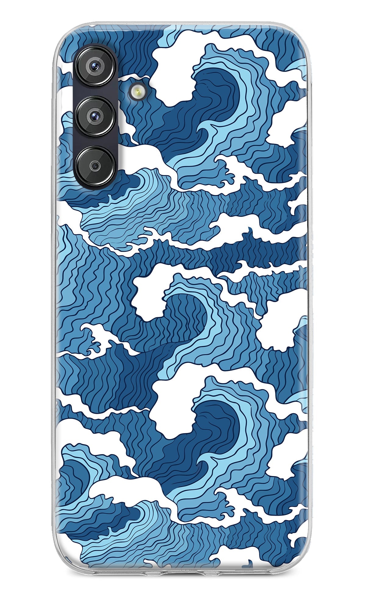 Blue Waves Samsung F15 5G Back Cover