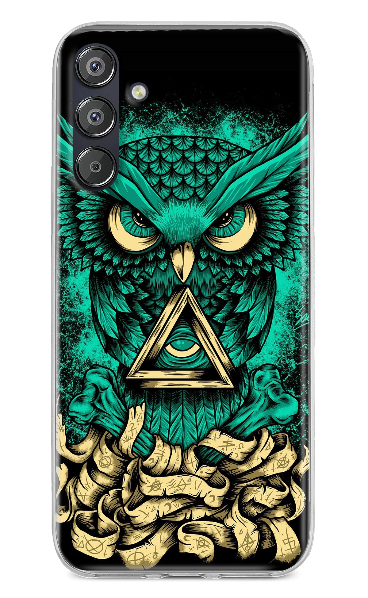 Green Owl Samsung F15 5G Back Cover