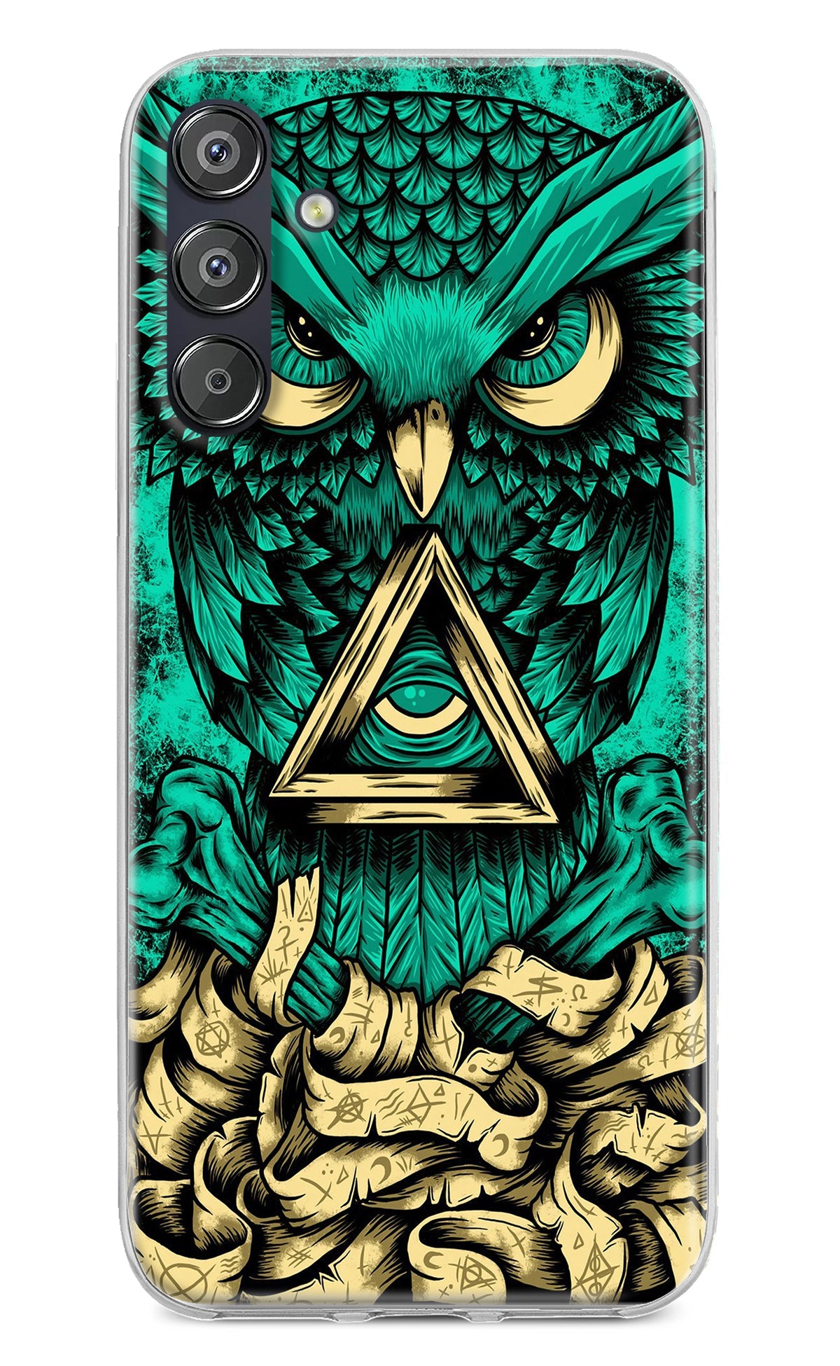 Green Owl Samsung F15 5G Back Cover