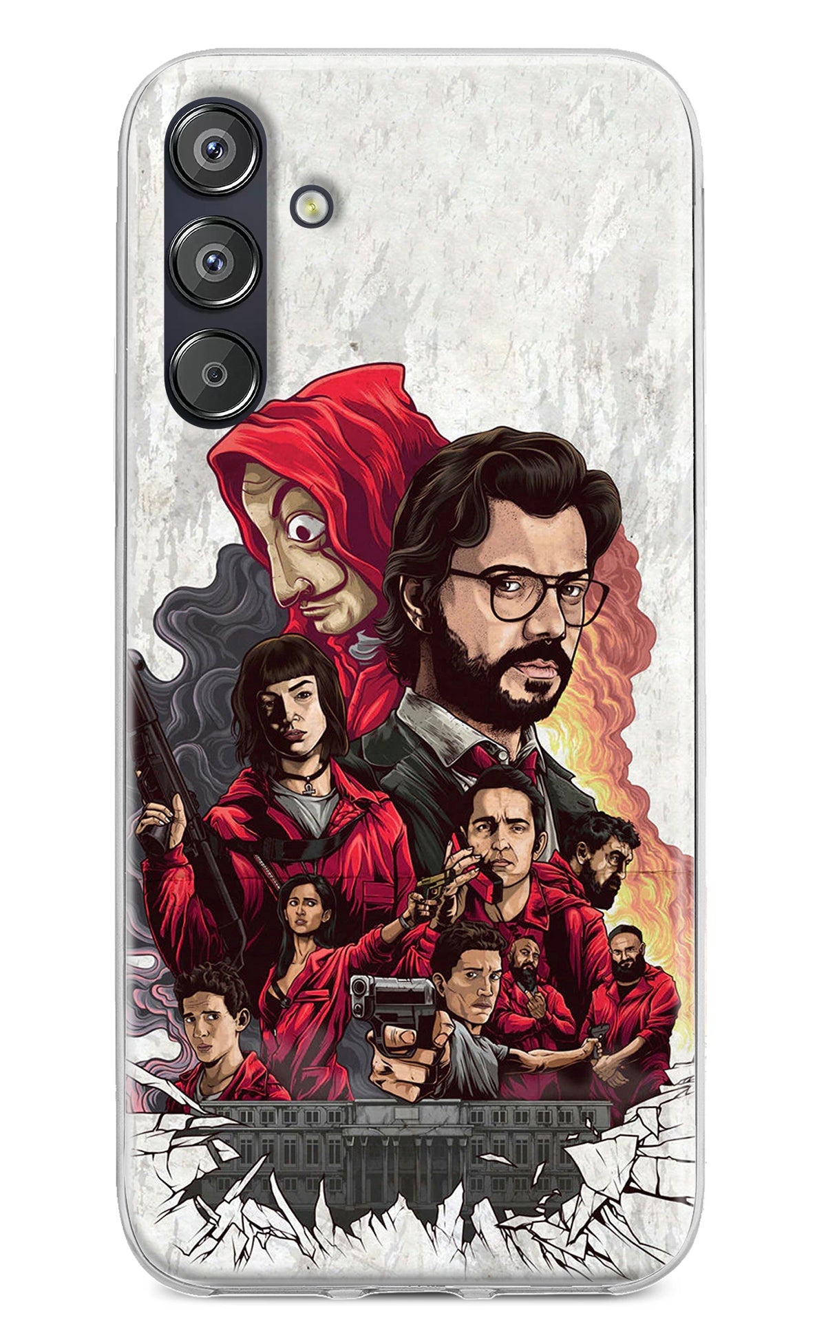 Money Heist Artwork Samsung F15 5G Back Cover