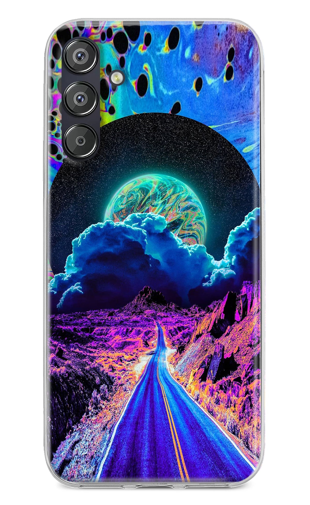 Psychedelic Painting Samsung F15 5G Back Cover