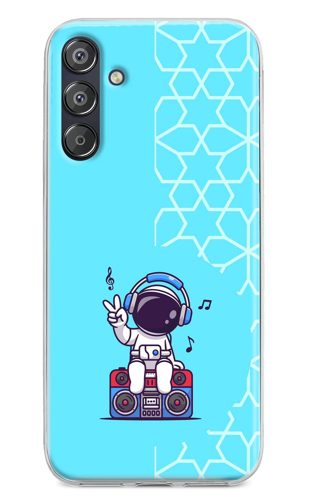 Cute Astronaut Chilling Samsung F15 5G Back Cover