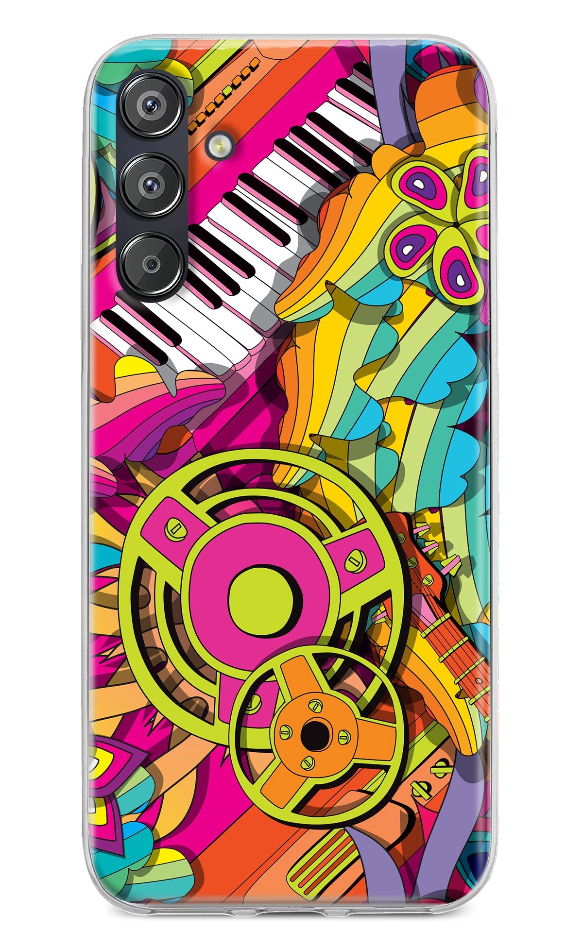 Music Doodle Samsung F15 5G Back Cover