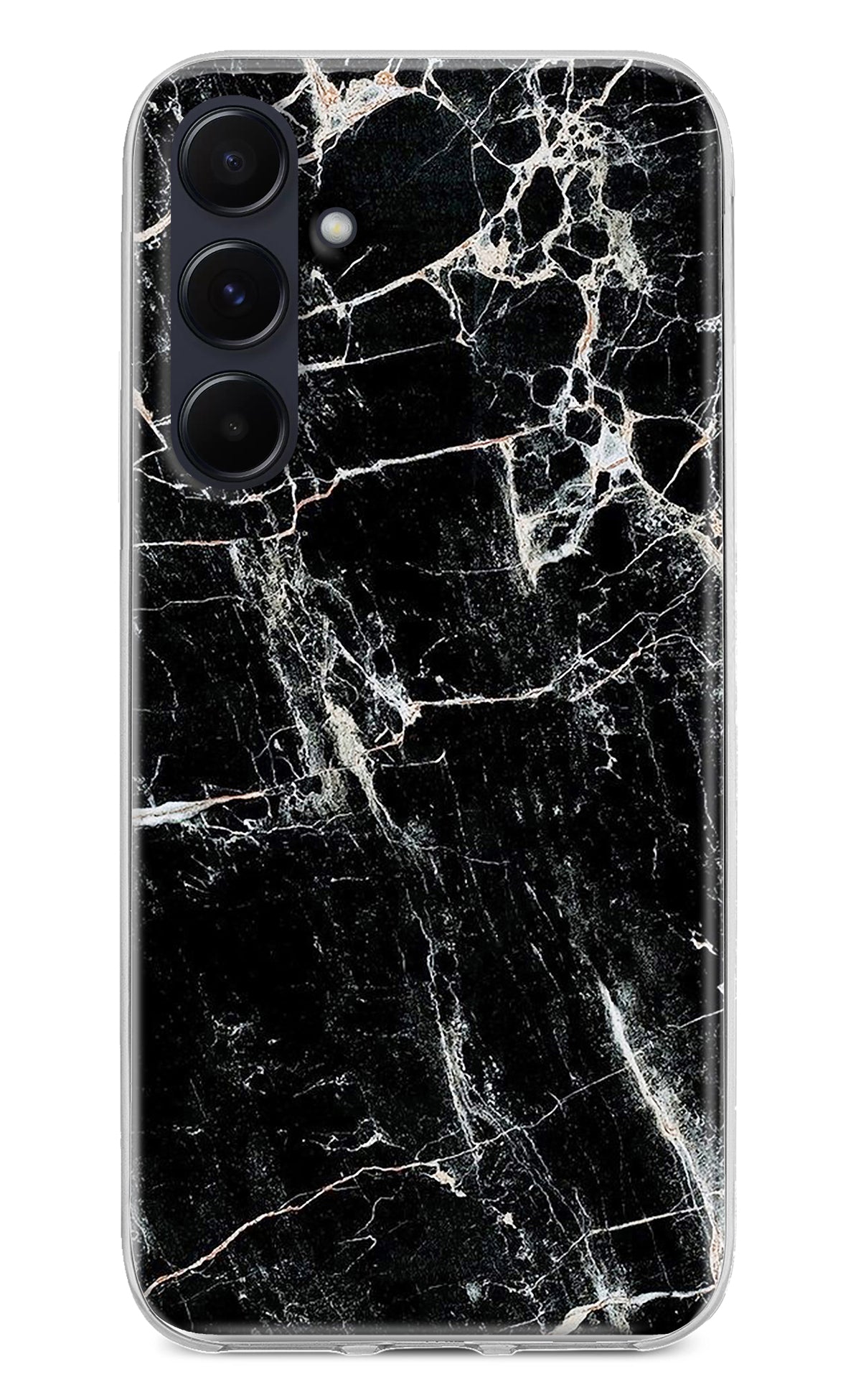 Black Marble Texture Samsung A55 5G Back Cover