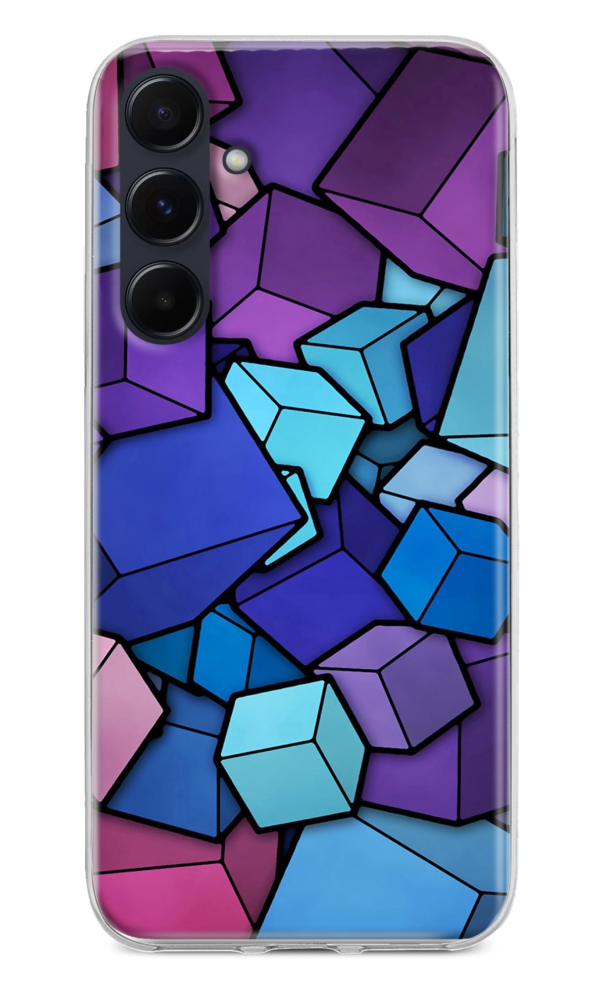 Cubic Abstract Samsung A55 5G Back Cover