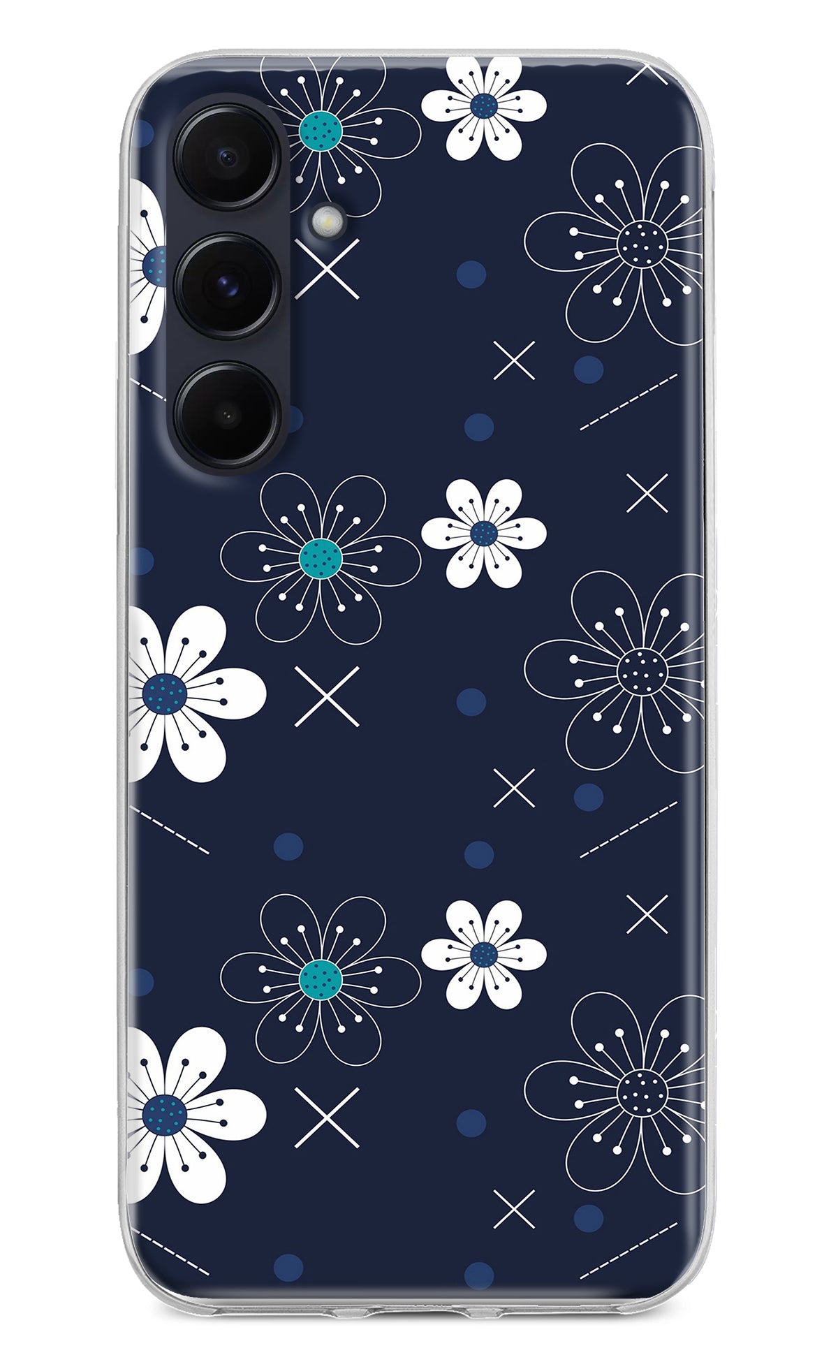 Flowers Samsung A55 5G Back Cover