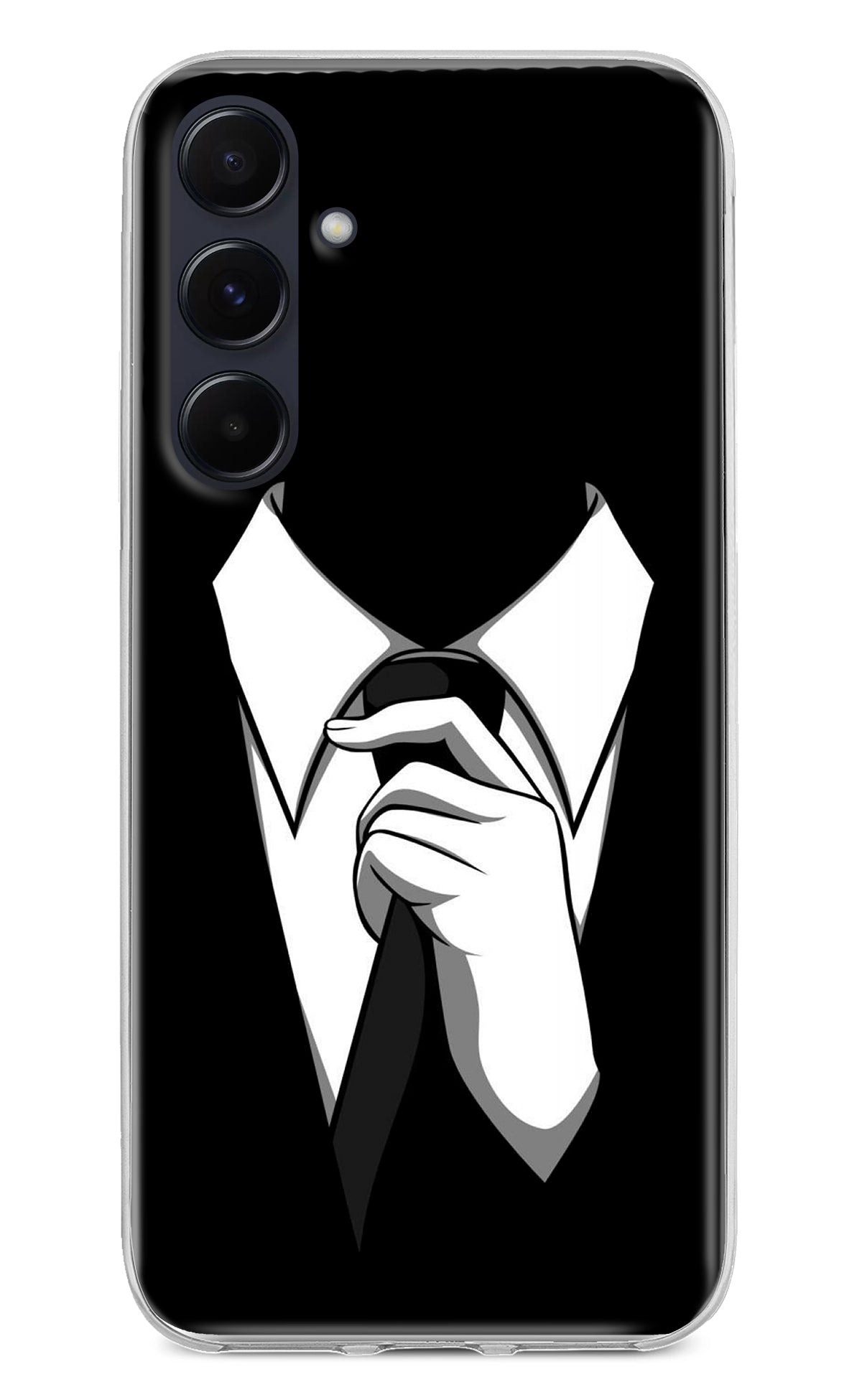 Black Tie Samsung A55 5G Back Cover
