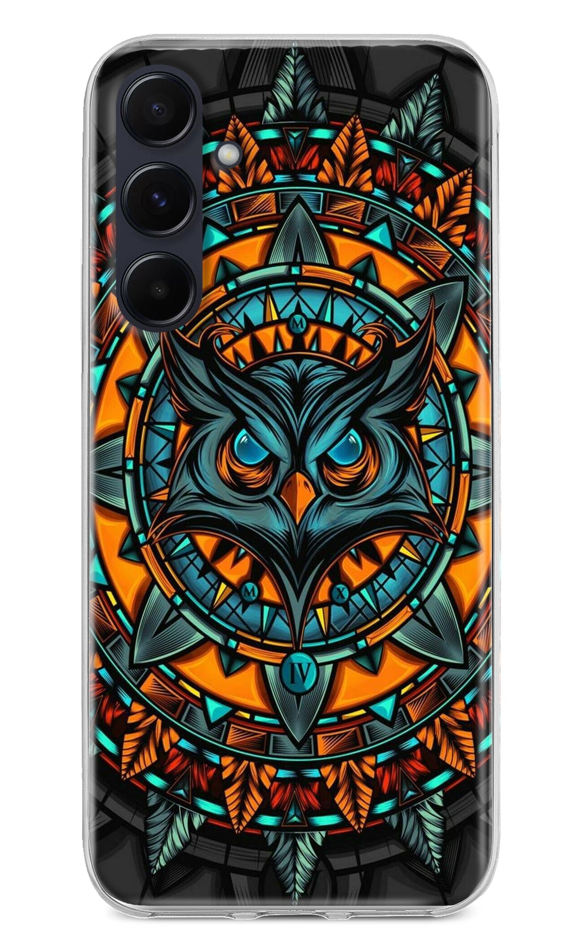 Angry Owl Art Samsung A55 5G Back Cover