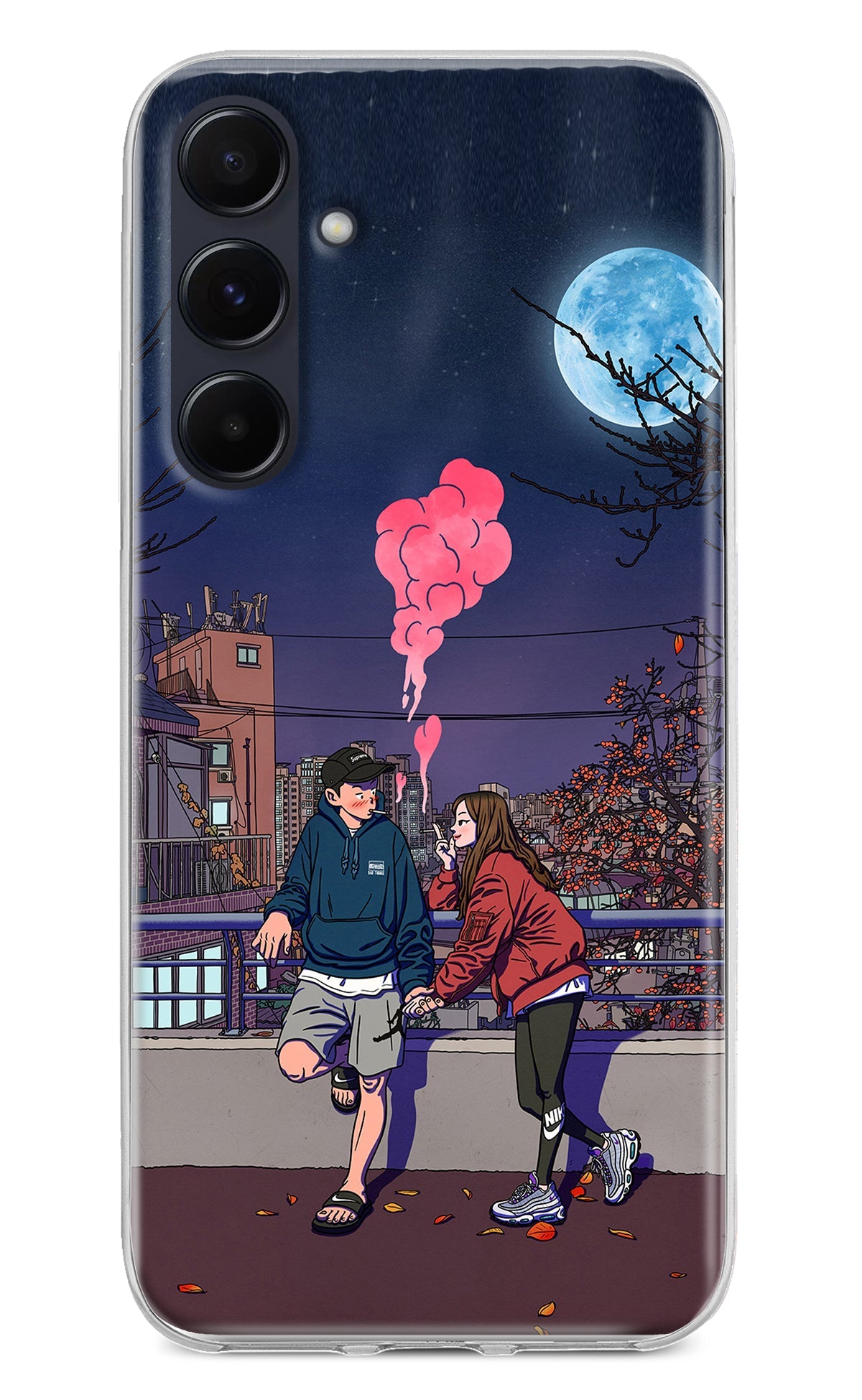 Chilling Couple Samsung A55 5G Back Cover