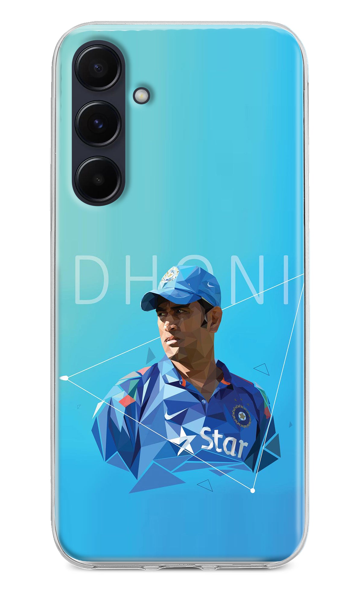 Dhoni Artwork Samsung A55 5G Back Cover