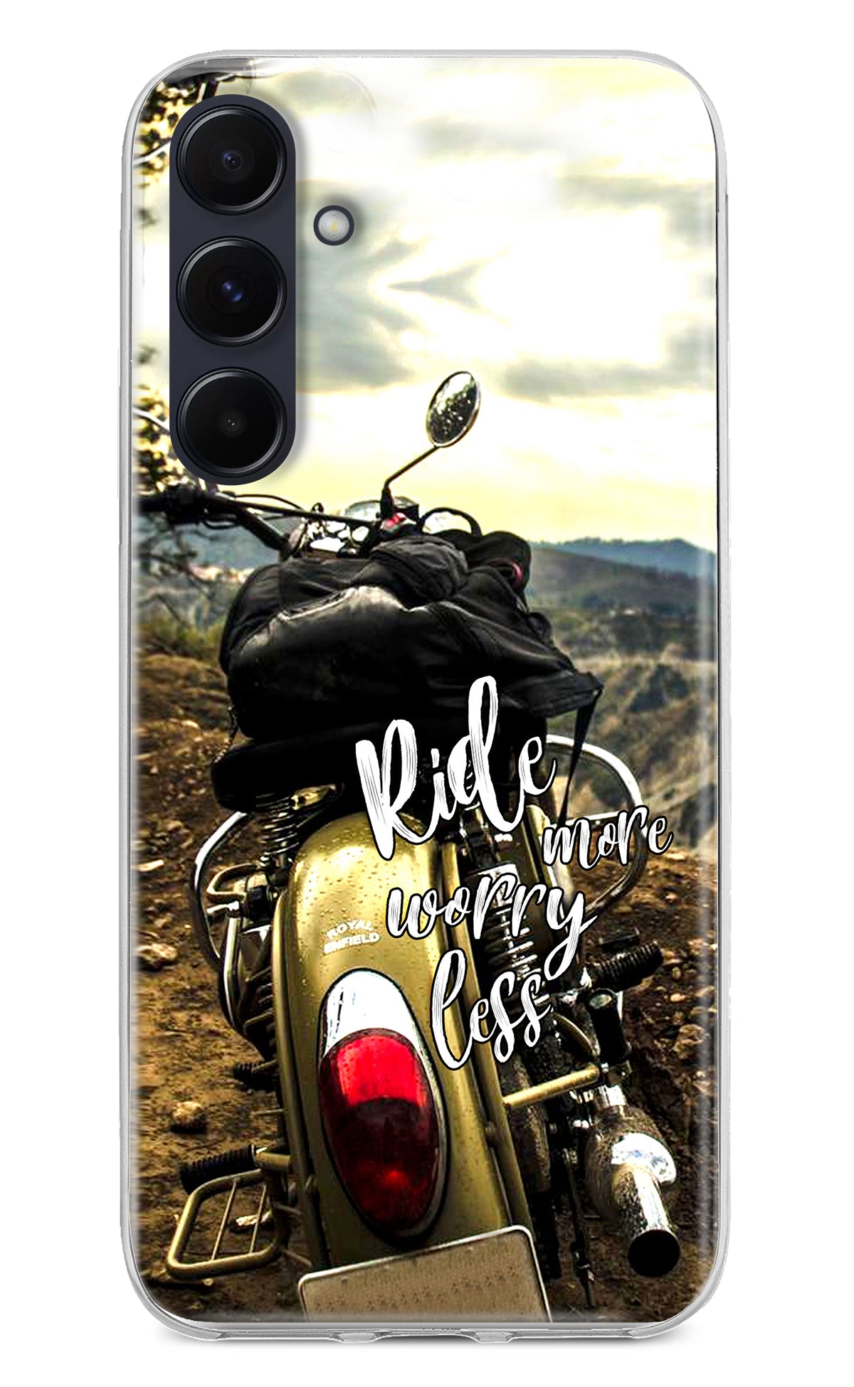 Ride More Worry Less Samsung A55 5G Back Cover