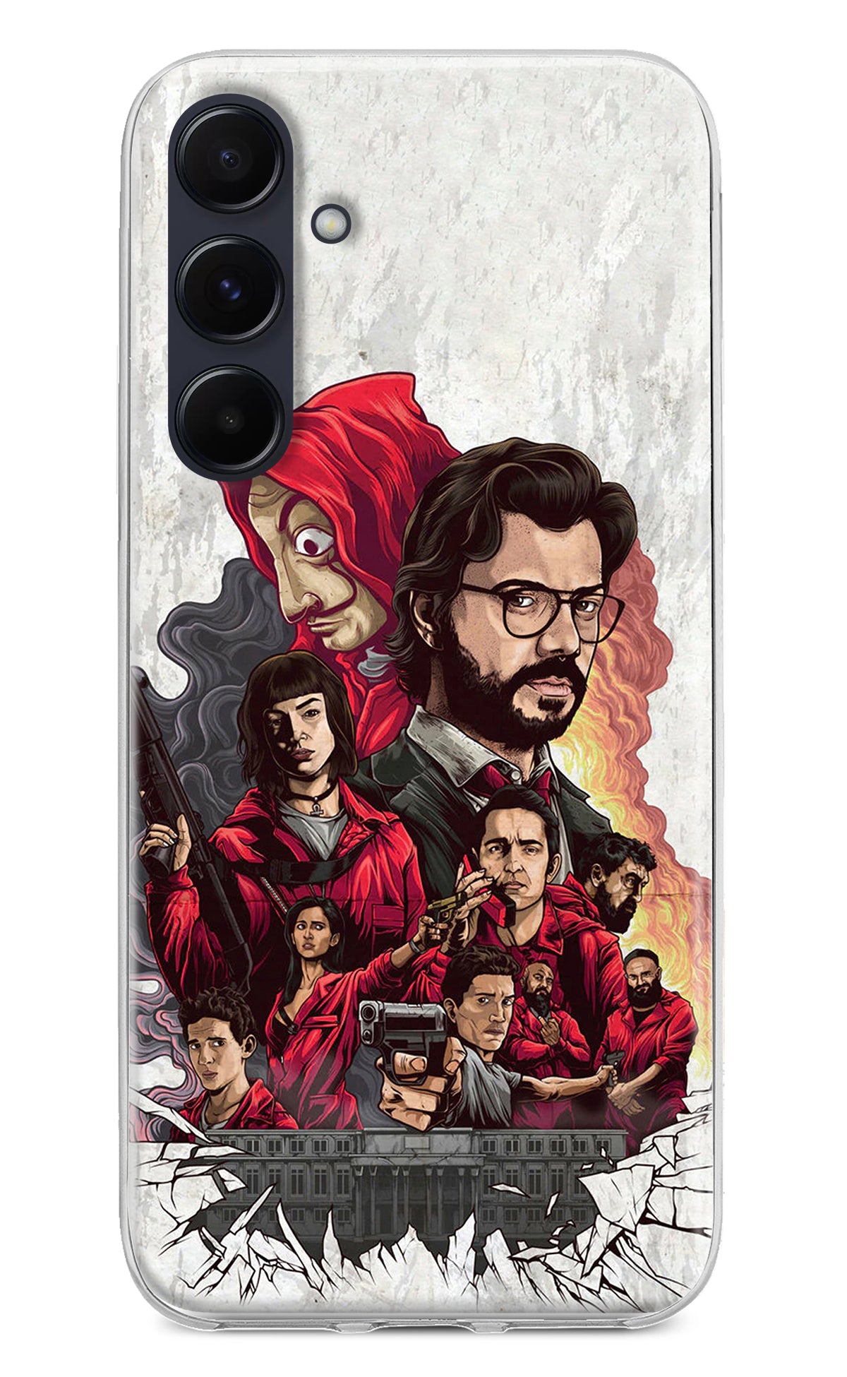 Money Heist Artwork Samsung A55 5G Back Cover