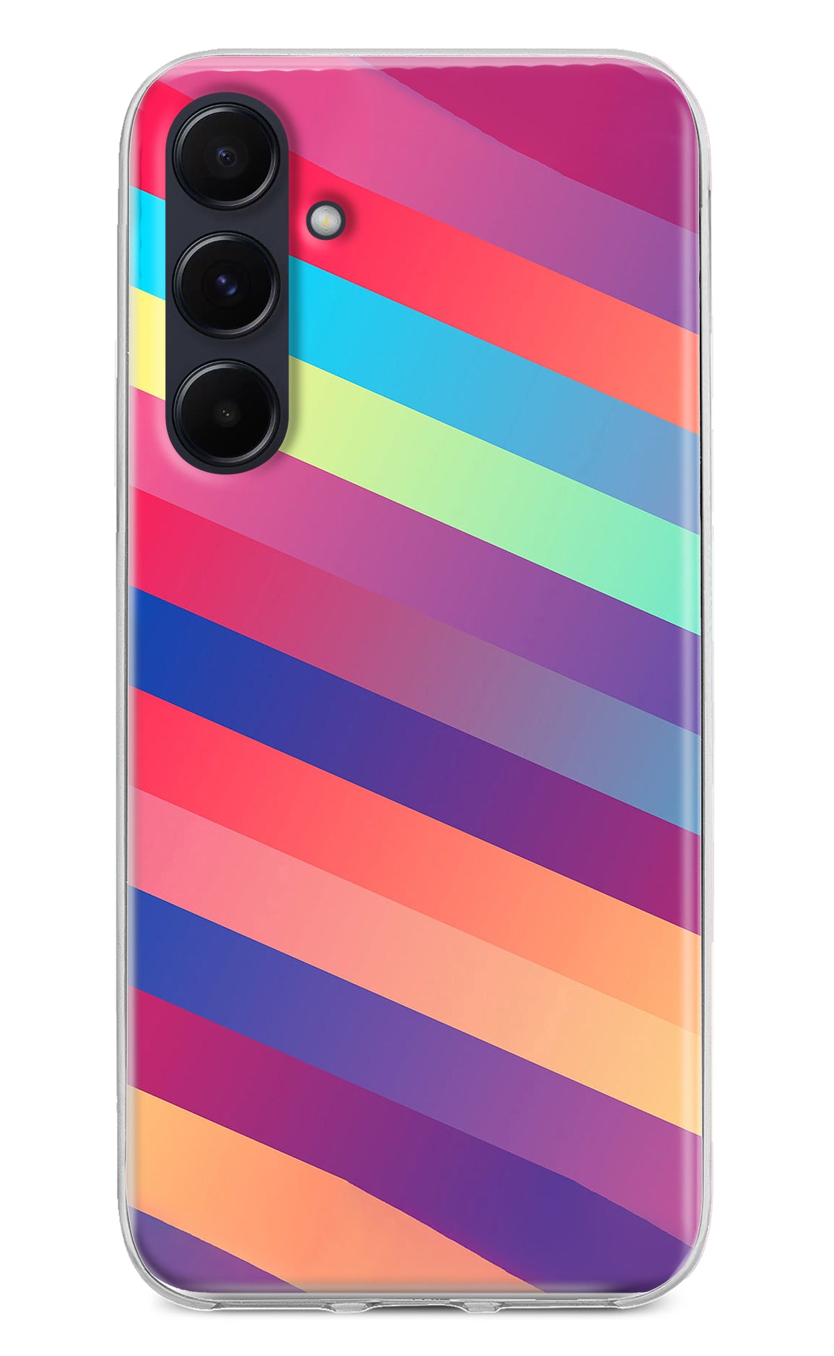 Stripes color Samsung A55 5G Back Cover