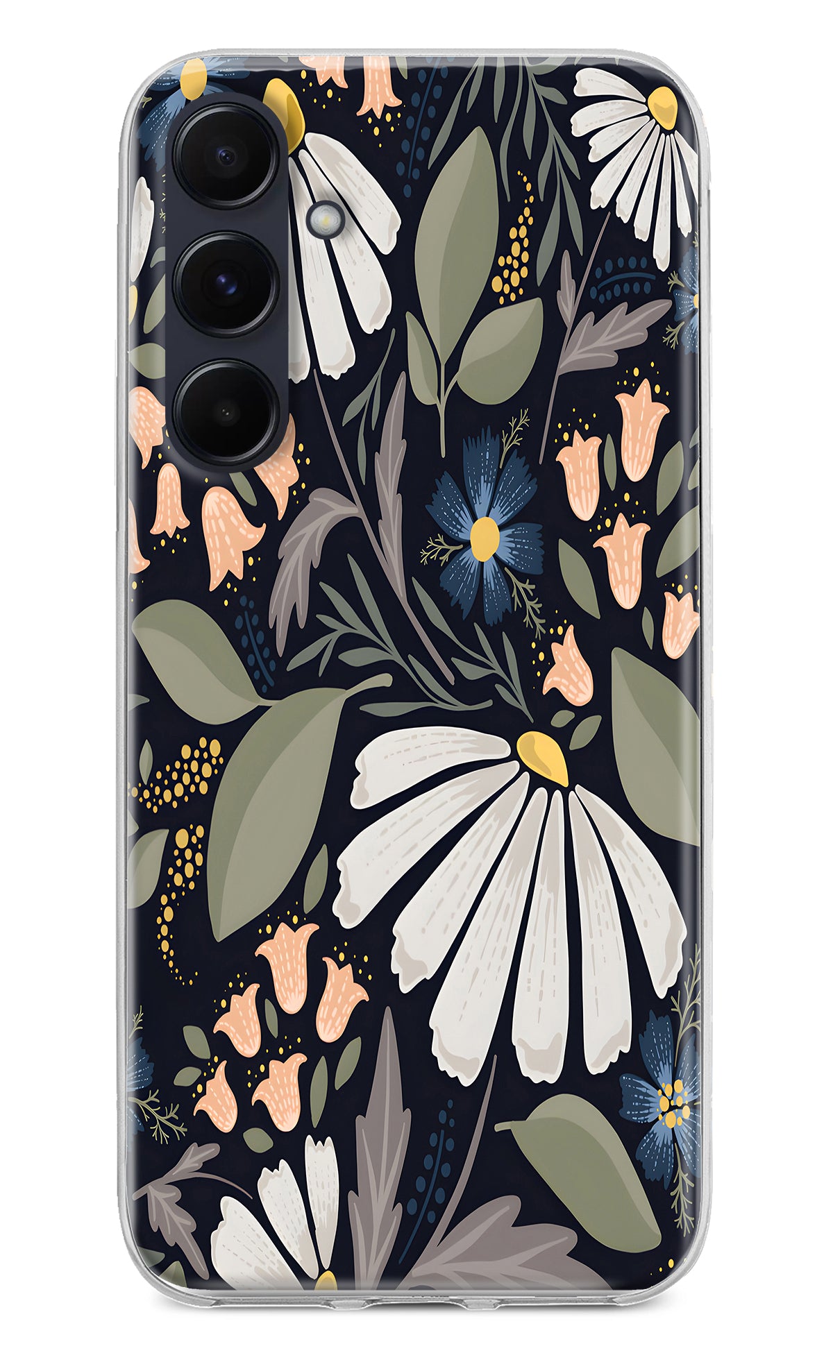 Flowers Art Samsung A55 5G Back Cover