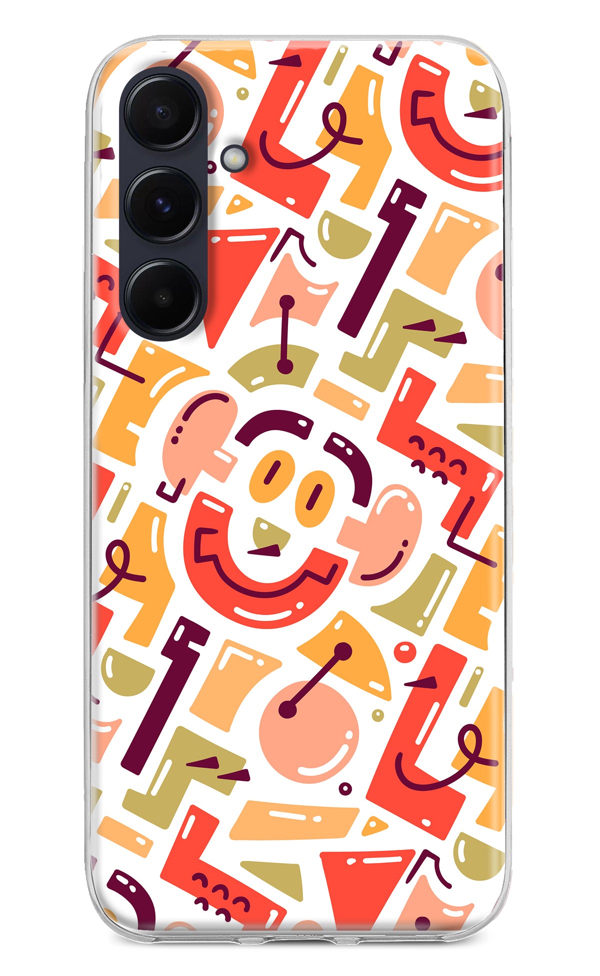 Doodle Pattern Samsung A55 5G Back Cover