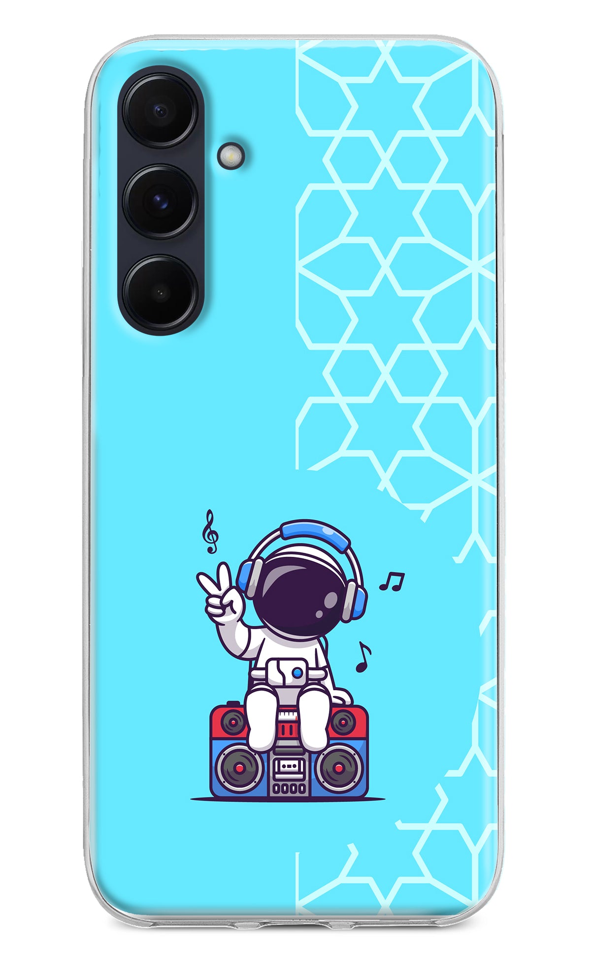 Cute Astronaut Chilling Samsung A55 5G Back Cover