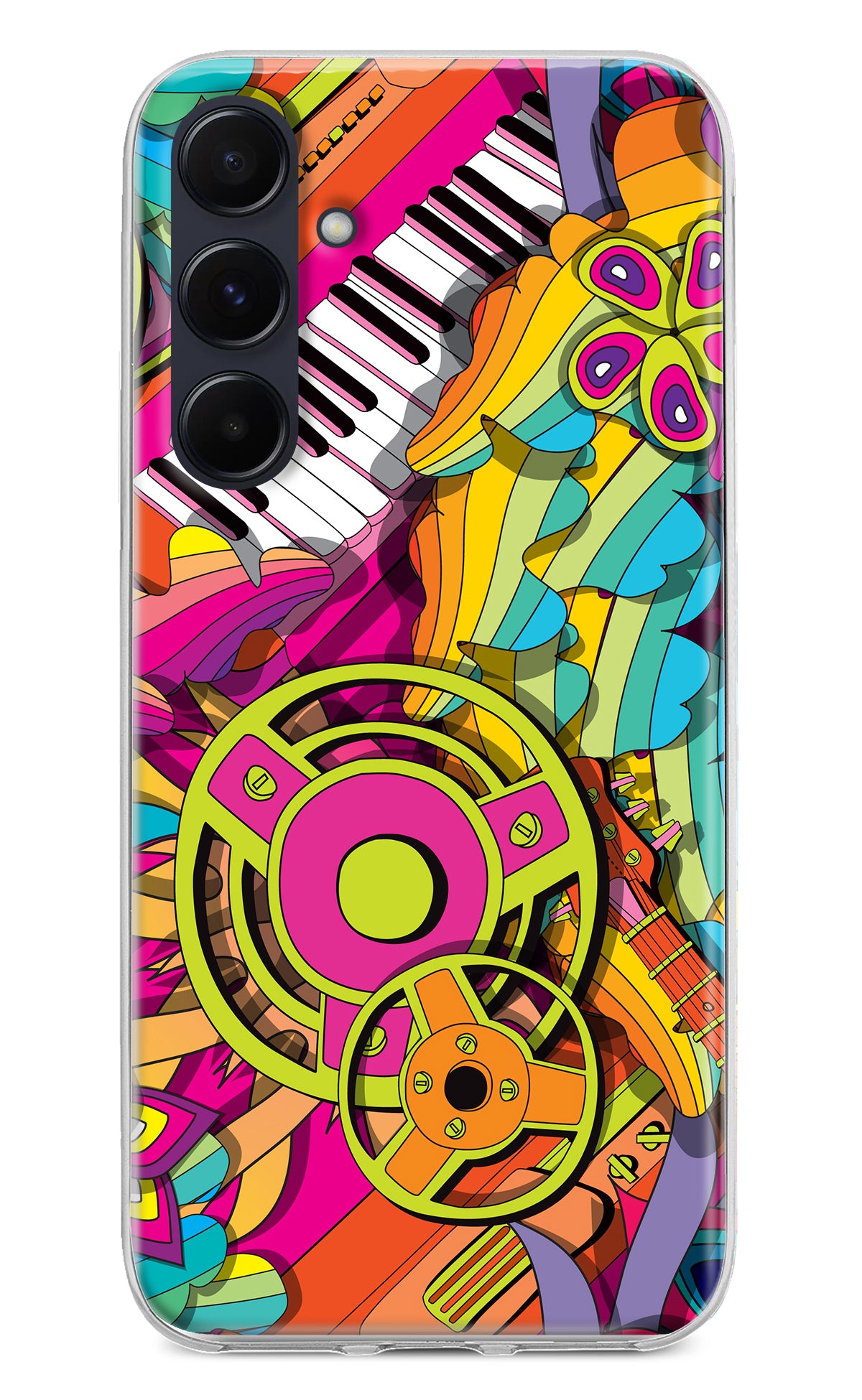 Music Doodle Samsung A55 5G Back Cover