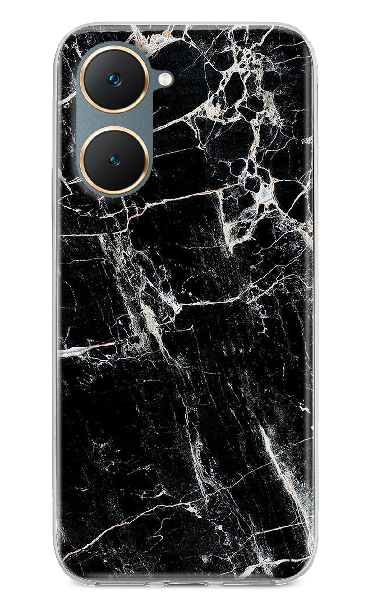 Black Marble Texture Vivo Y18/Y18e Back Cover