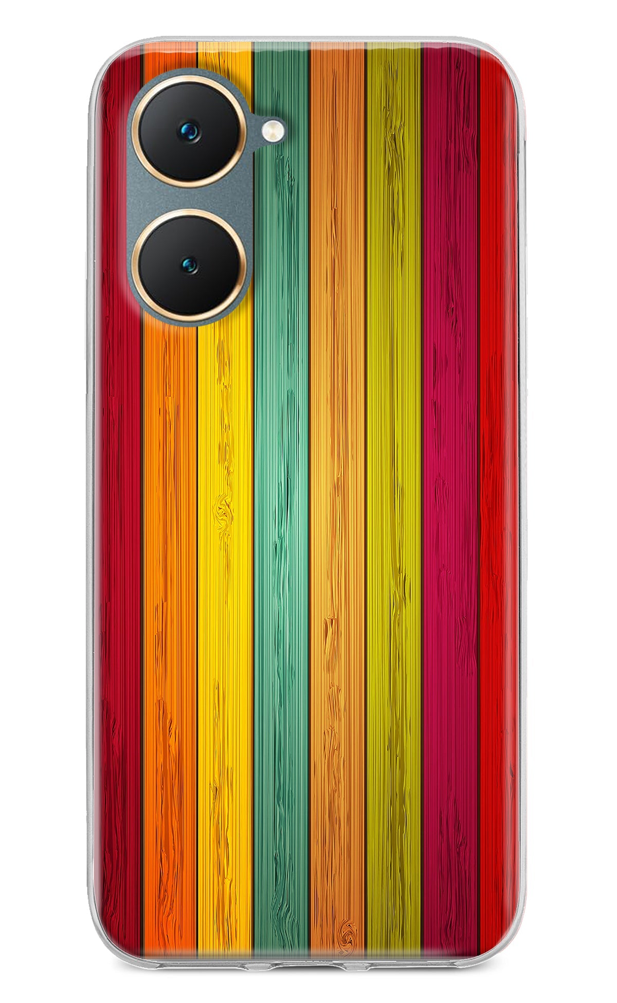 Multicolor Wooden Vivo Y18/Y18e Back Cover